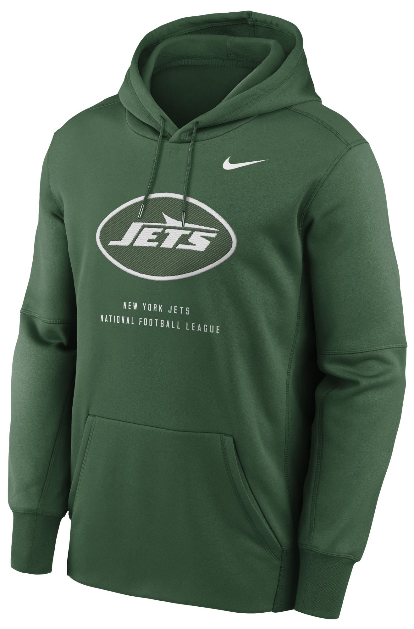 Nike Men's New York Jets Sport Green Therma Fleece Hoodie