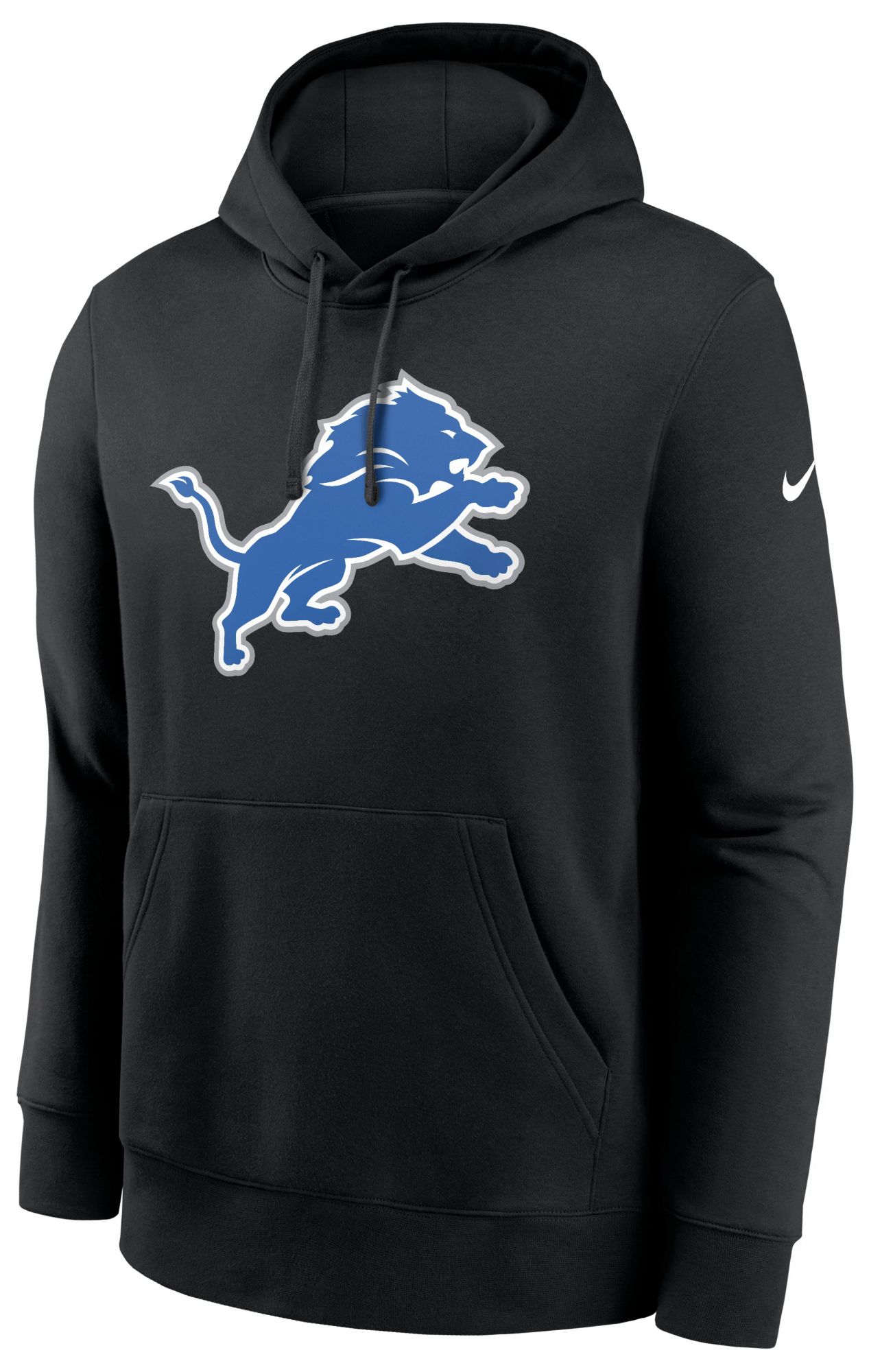 Nike Men's Detroit Lions Black Club Fleece Hoodie