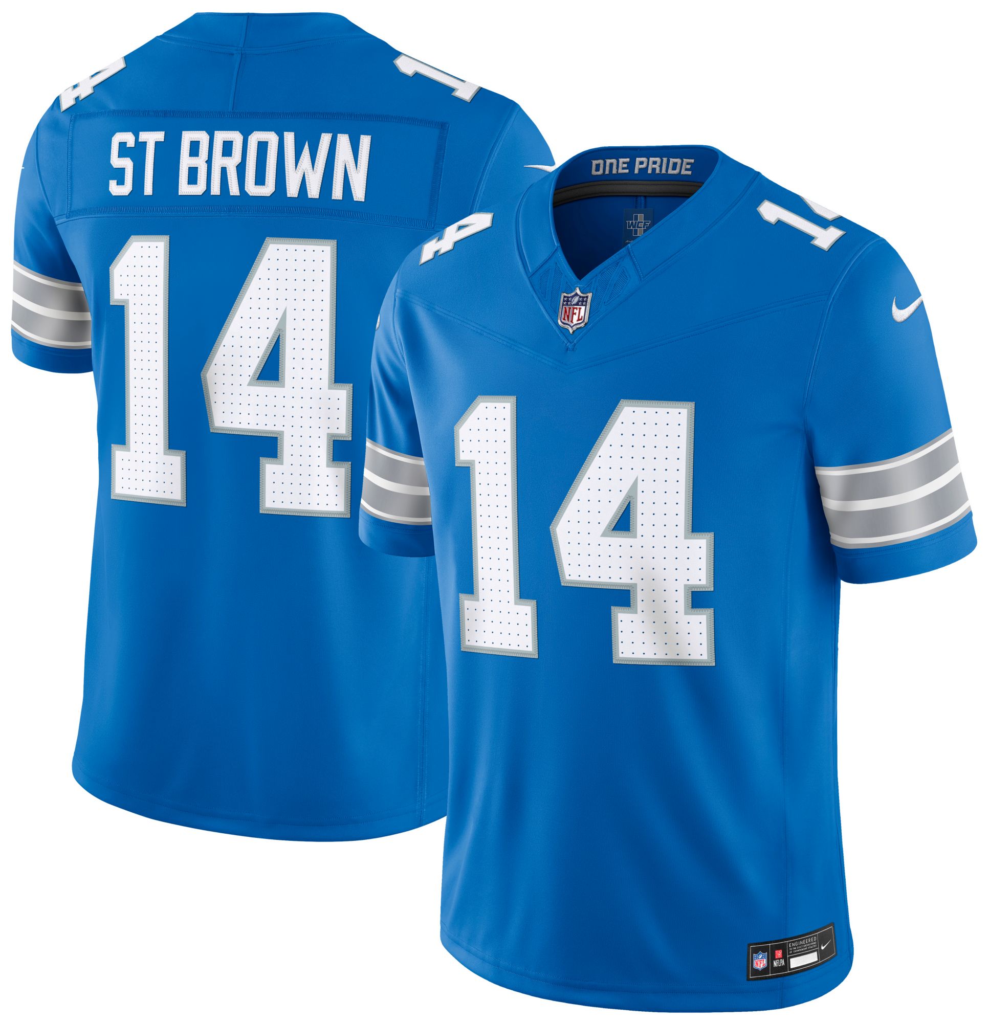 Nike Men's Detroit Lions Blue Amon-Ra St. Brown #14 Limited Jersey