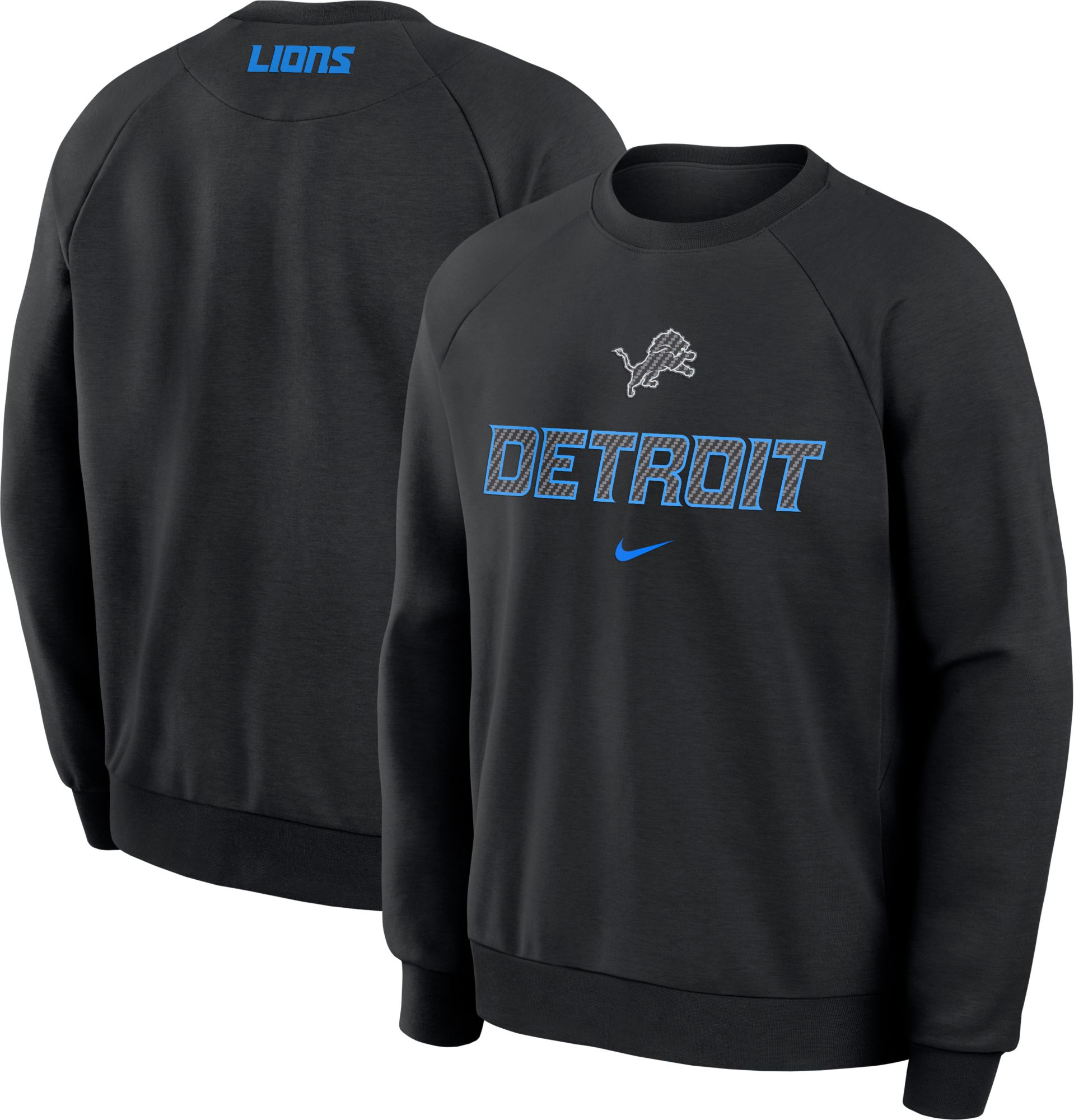 Nike Men's Detroit Lions NFL Rivalries Primary Crewneck Sweatshirt