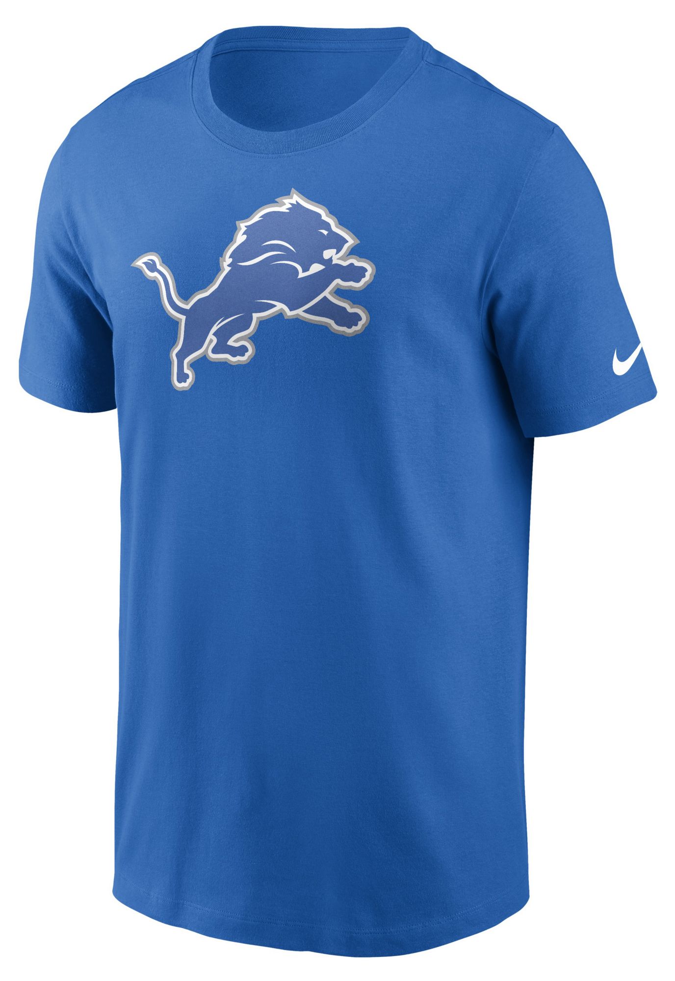 Nike Men's Detroit Lions Blue Essential Logo T-Shirt
