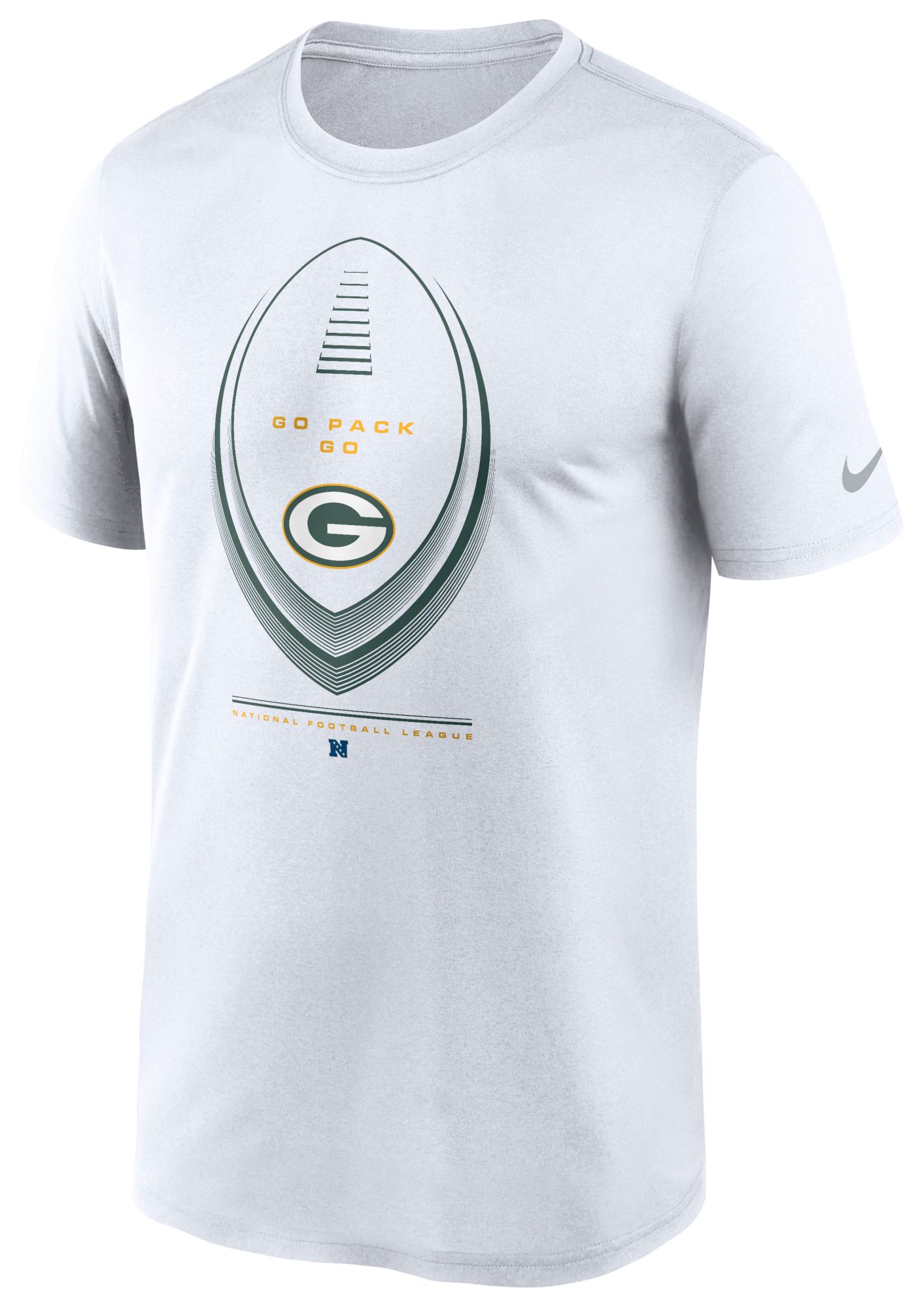 Nike Men's Green Bay Packers White Icon Legend T-Shirt