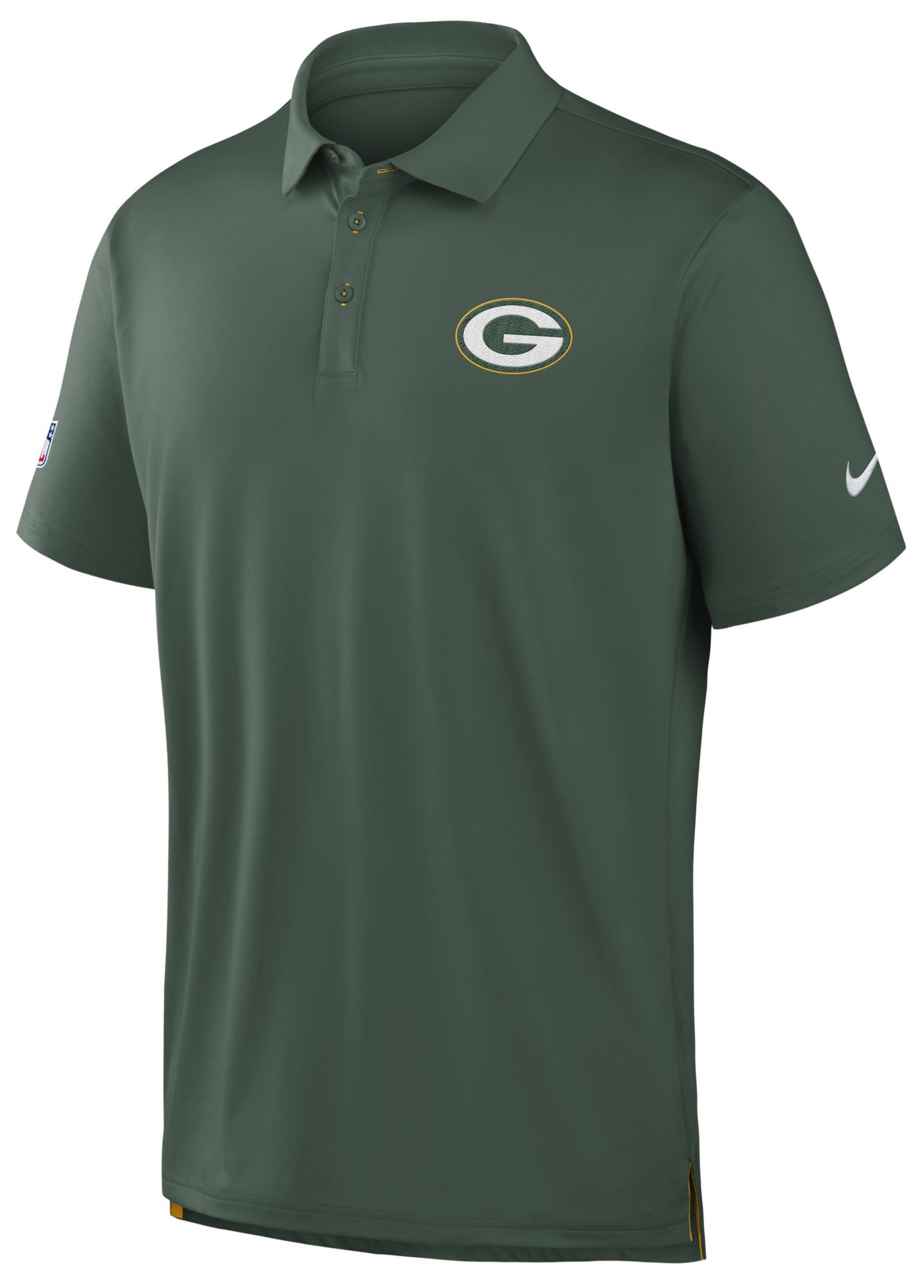 Nike Men's Green Bay Packers Fir Polo Sideline Tour Shirt