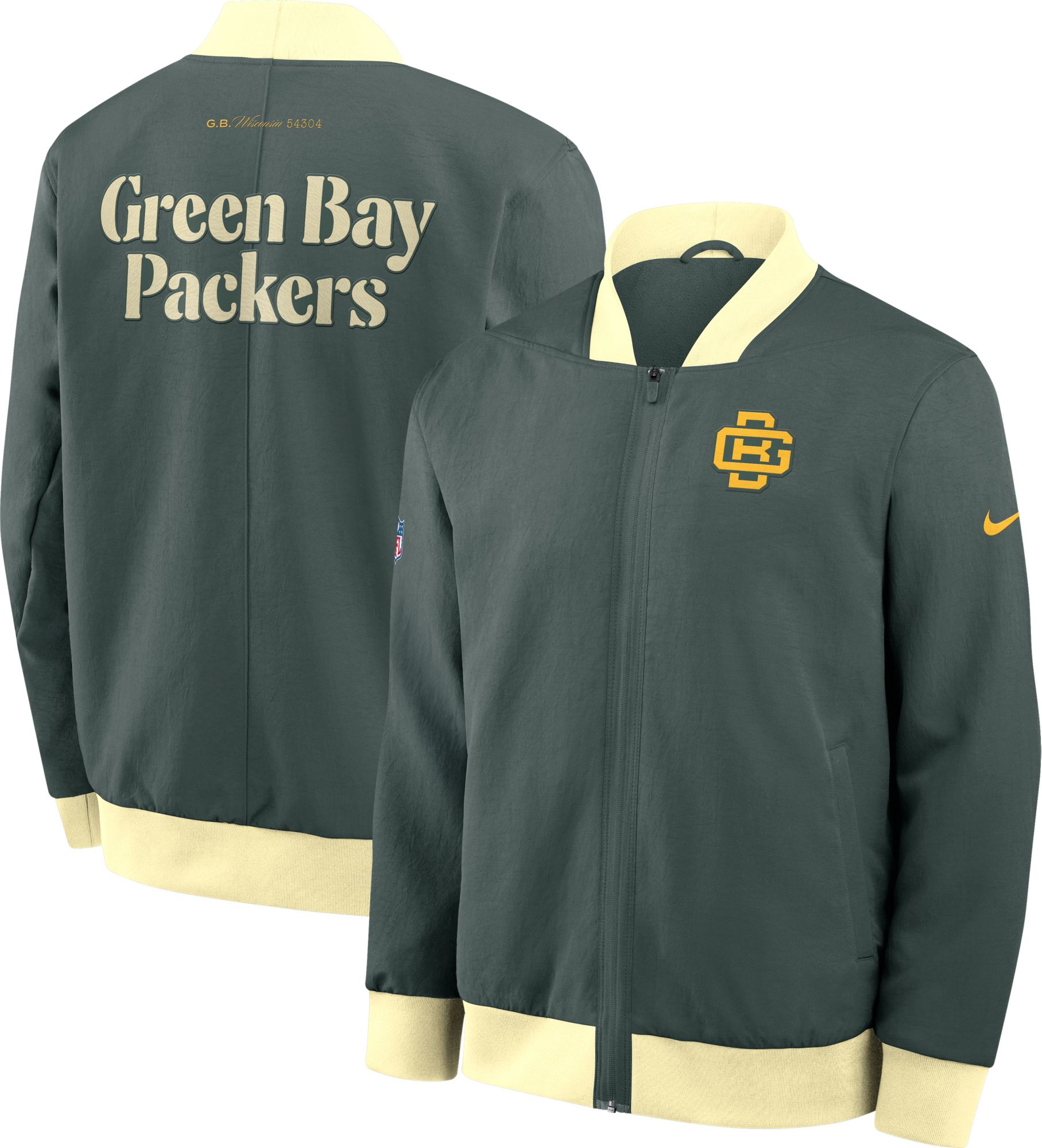 Nike Men's Green Bay Packers NFL Rivalries Bomber Jacket