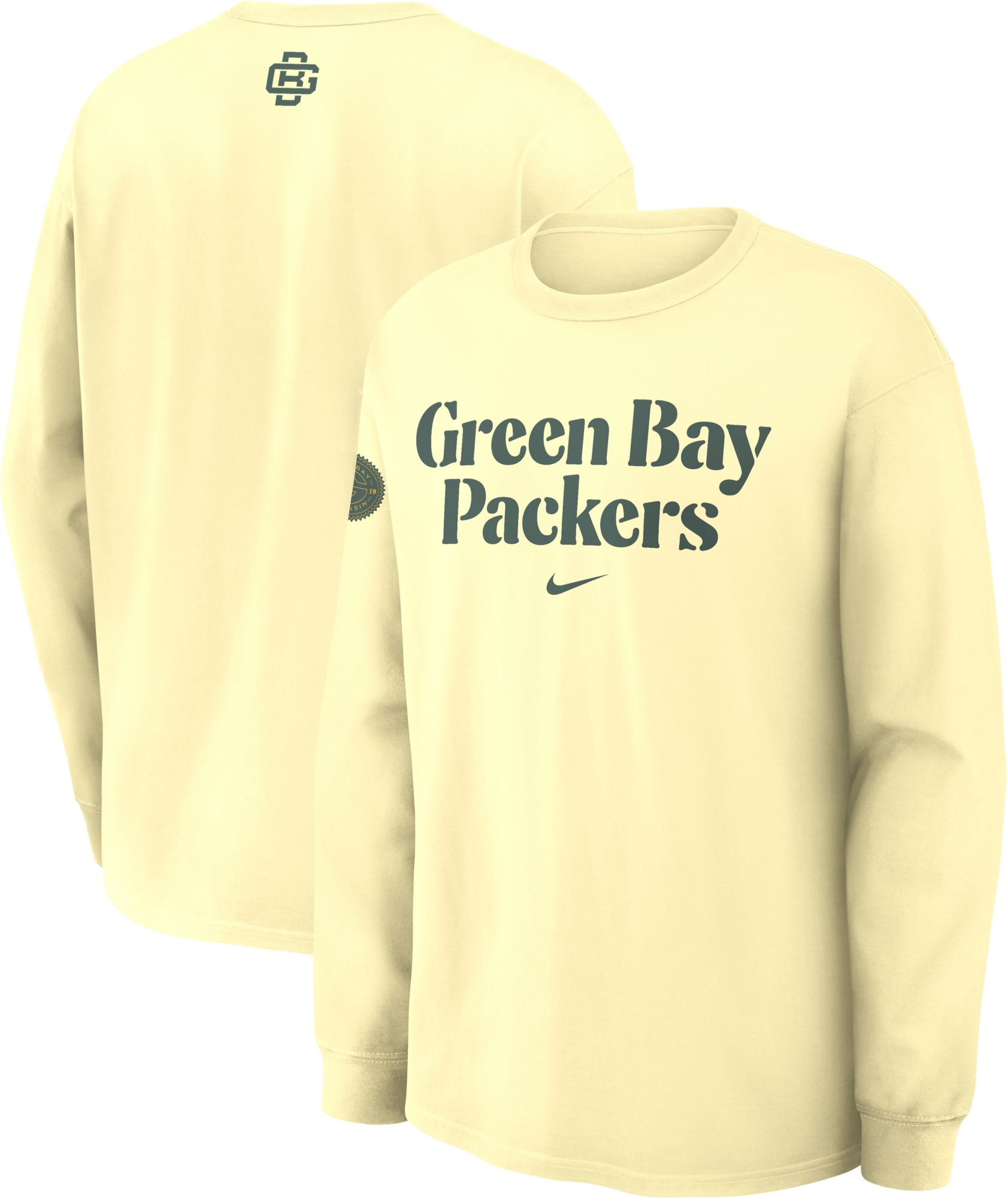 Nike Men's Green Bay Packers NFL Rivalries Max90 Long Sleeve Shirt