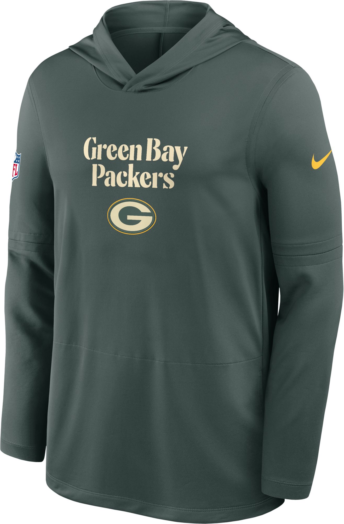 Nike Men's Green Bay Packers NFL Rivalries Dri-FIT Long Sleeve Hooded Shirt