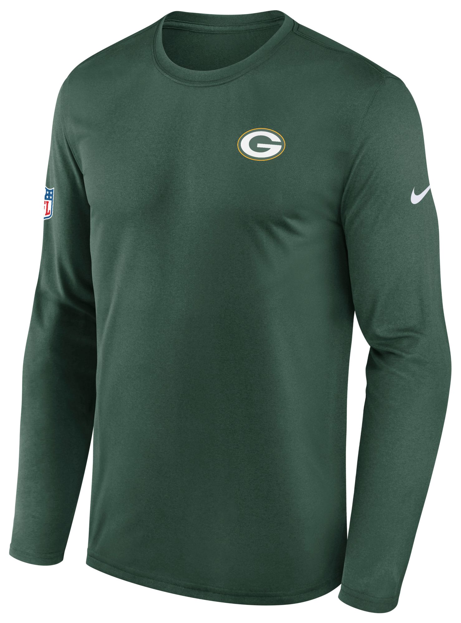 Nike Men's Green Bay Packers Green Small Logo Legend Long Sleeve Shirt