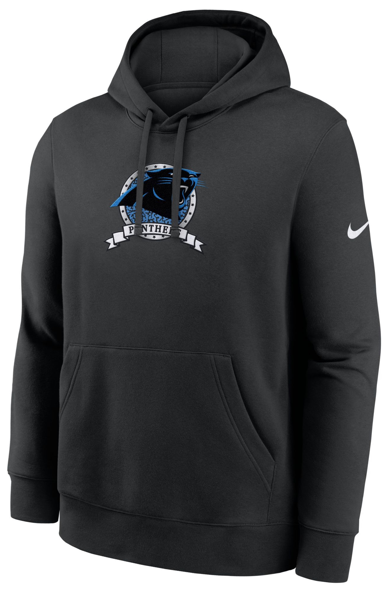 Nike Men's Carolina Panthers Black Club Fleece Rewind Hoodie