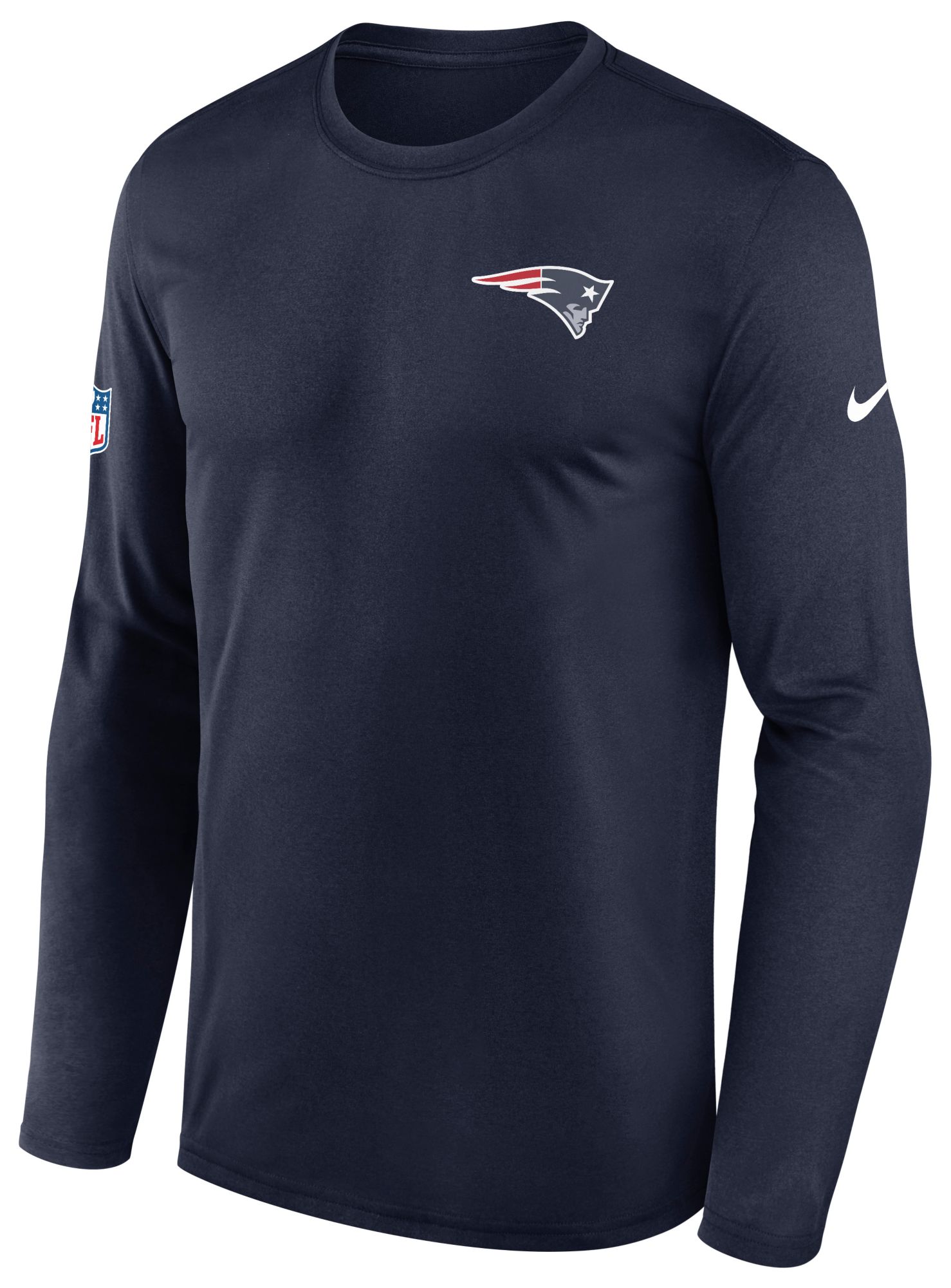 Nike Men's New England Patriots Navy Small Logo Legend Long Sleeve Shirt