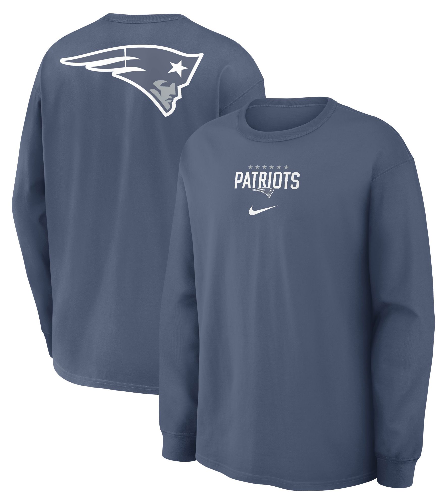 Nike Men's New England Patriots NFL Rivalries Max90 Long Sleeve Shirt