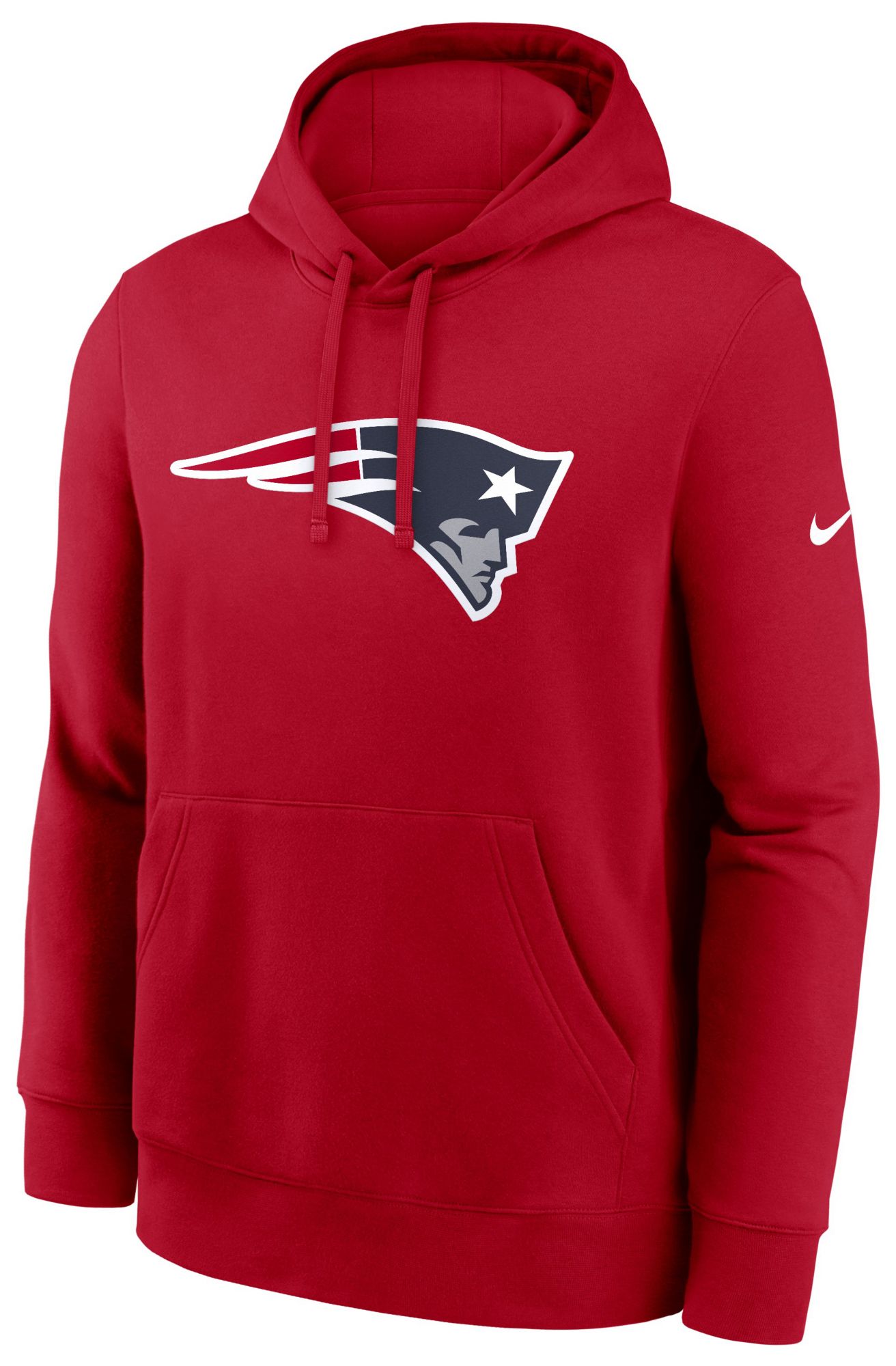 Nike Men's New England Patriots University Red Club Fleece Hoodie