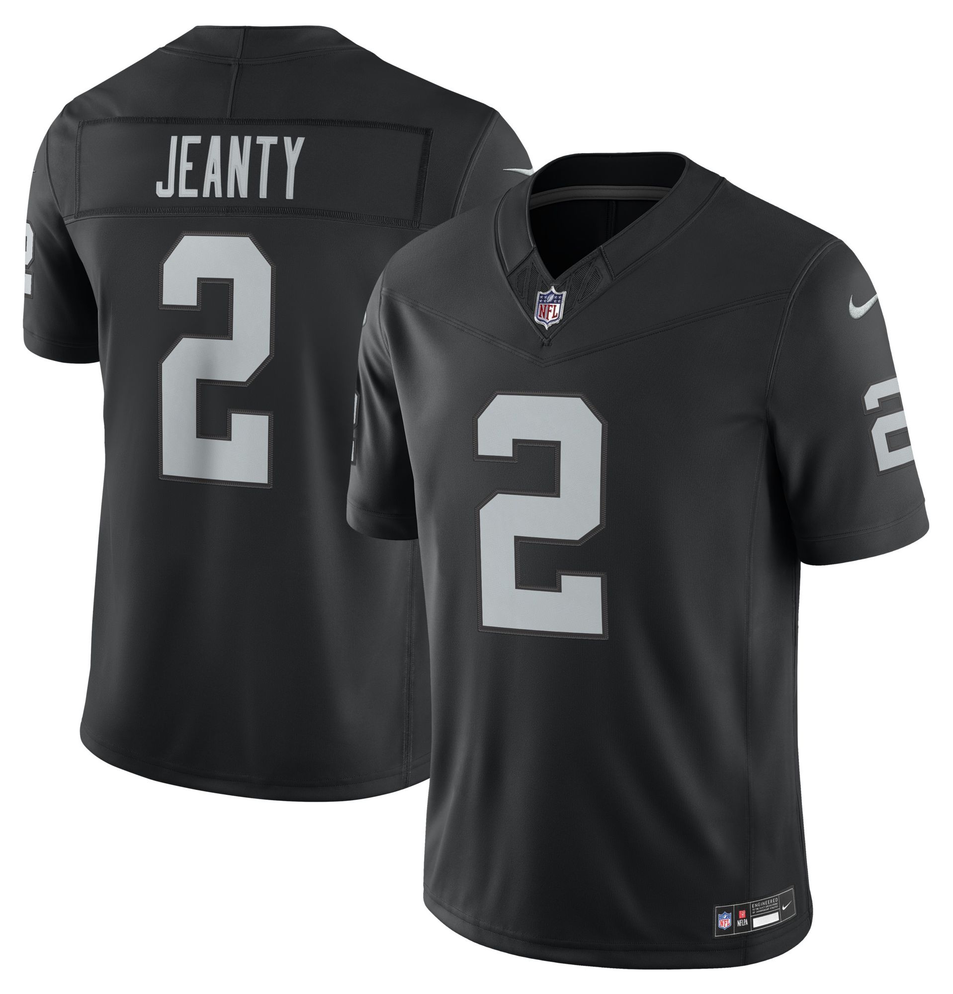 Nike Men's Las Vegas Raiders Ashton Jeanty #2 Black Home Limited Jersey