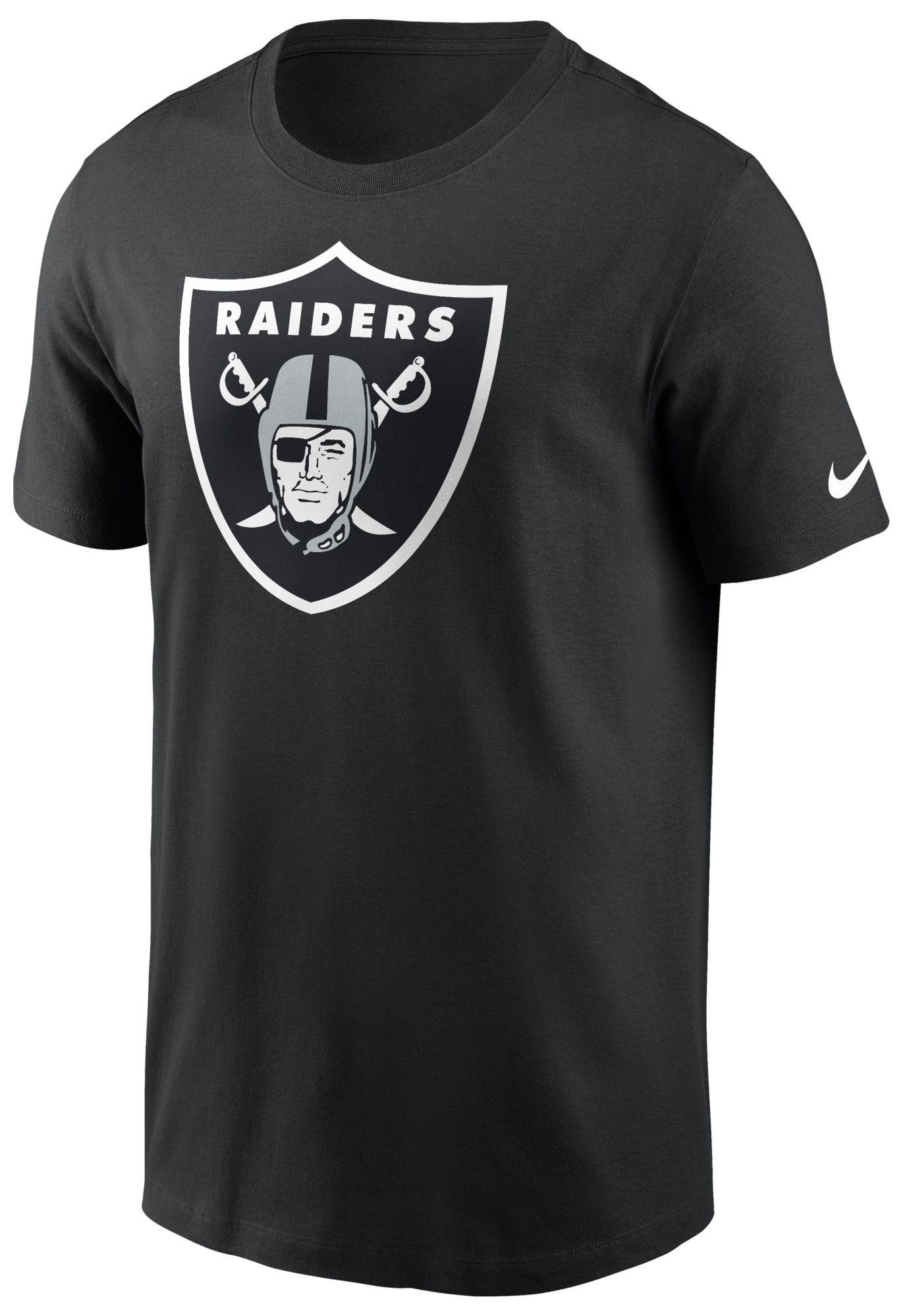 Nike Men's Las Vegas Raiders Black Essential Logo T-Shirt