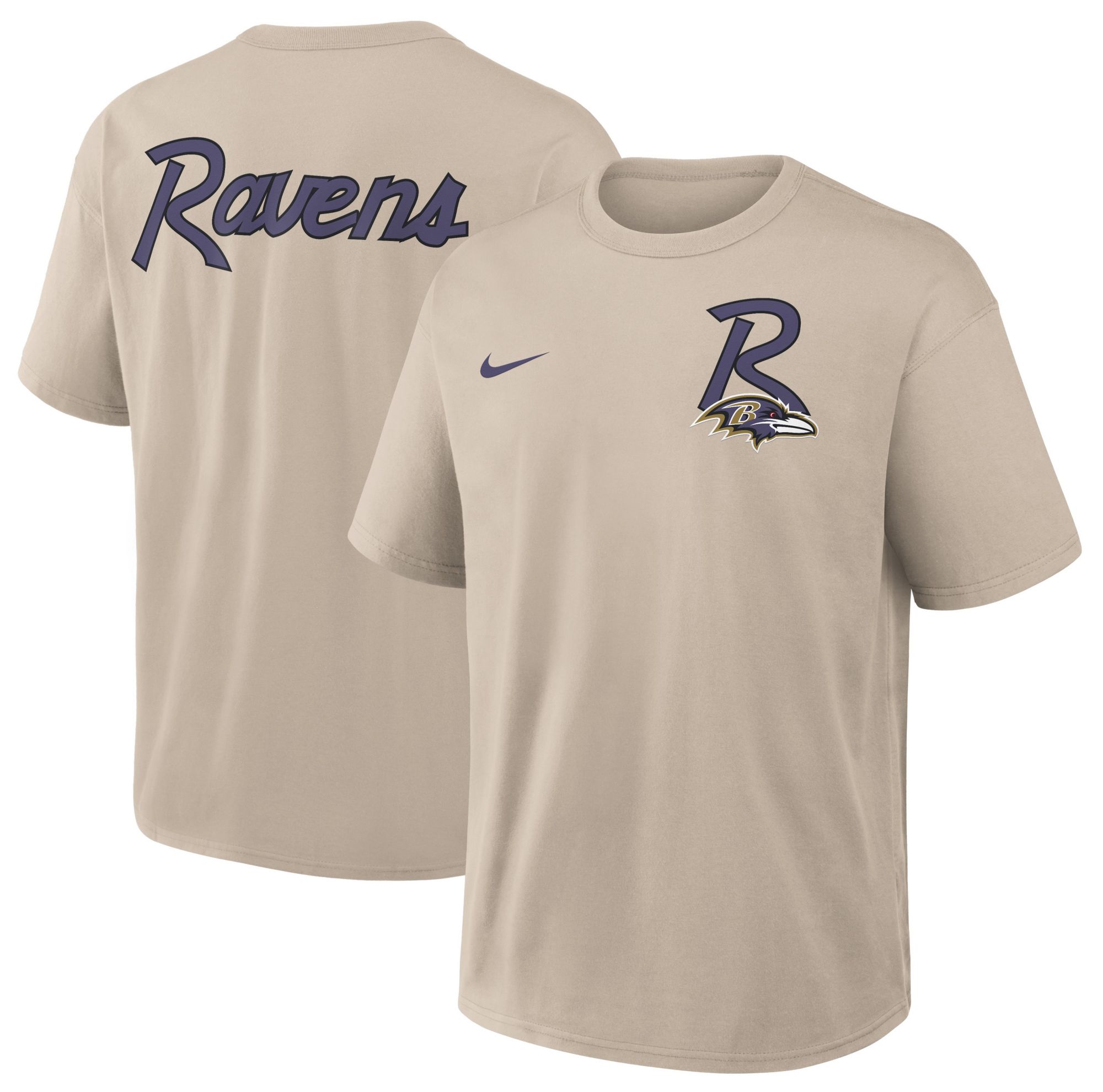 Nike Men's Baltimore Ravens Desert Sand Rewind Max90 T-Shirt