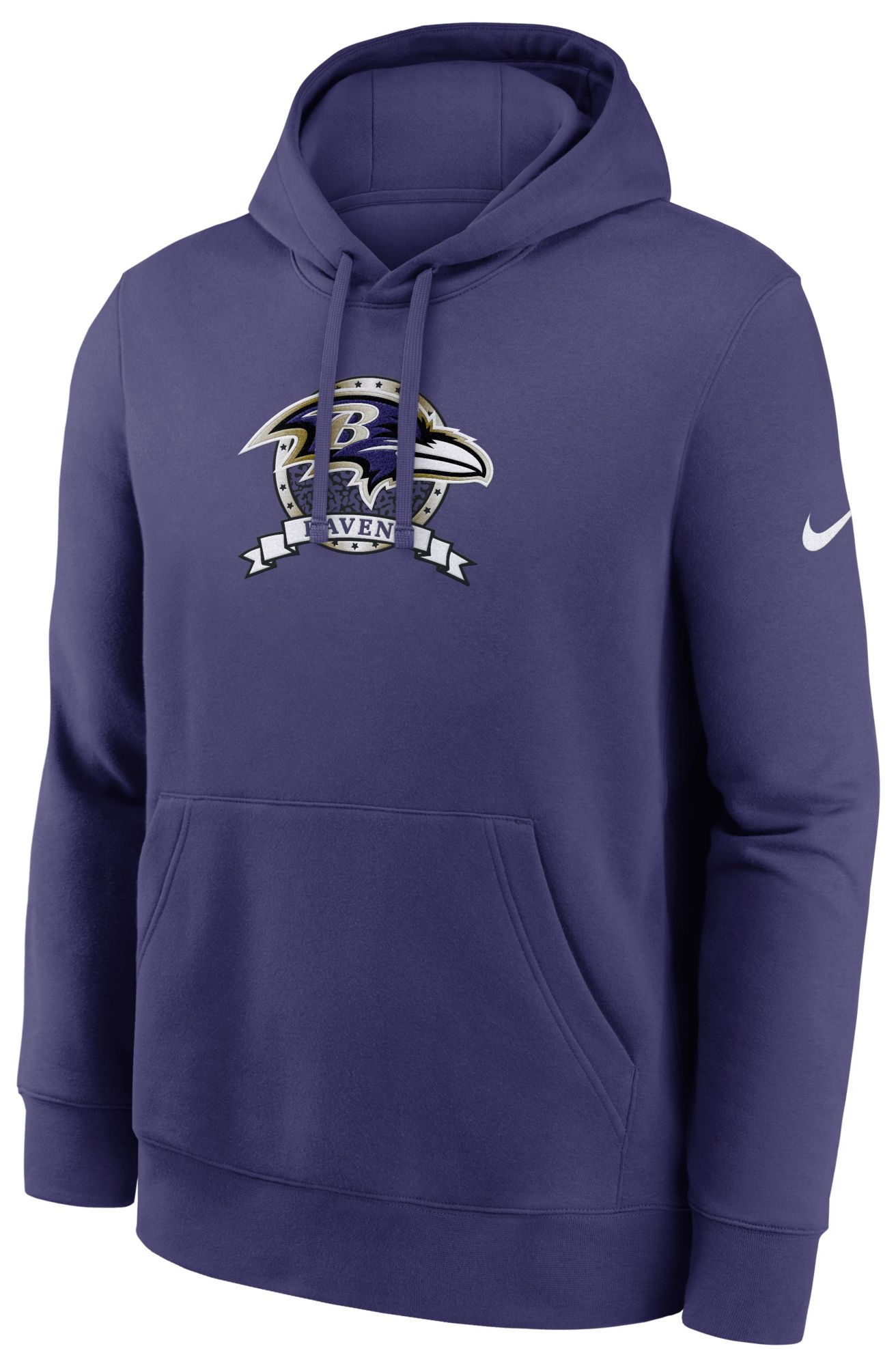 Nike Men's Baltimore Ravens New Orchid Club Fleece Rewind Hoodie