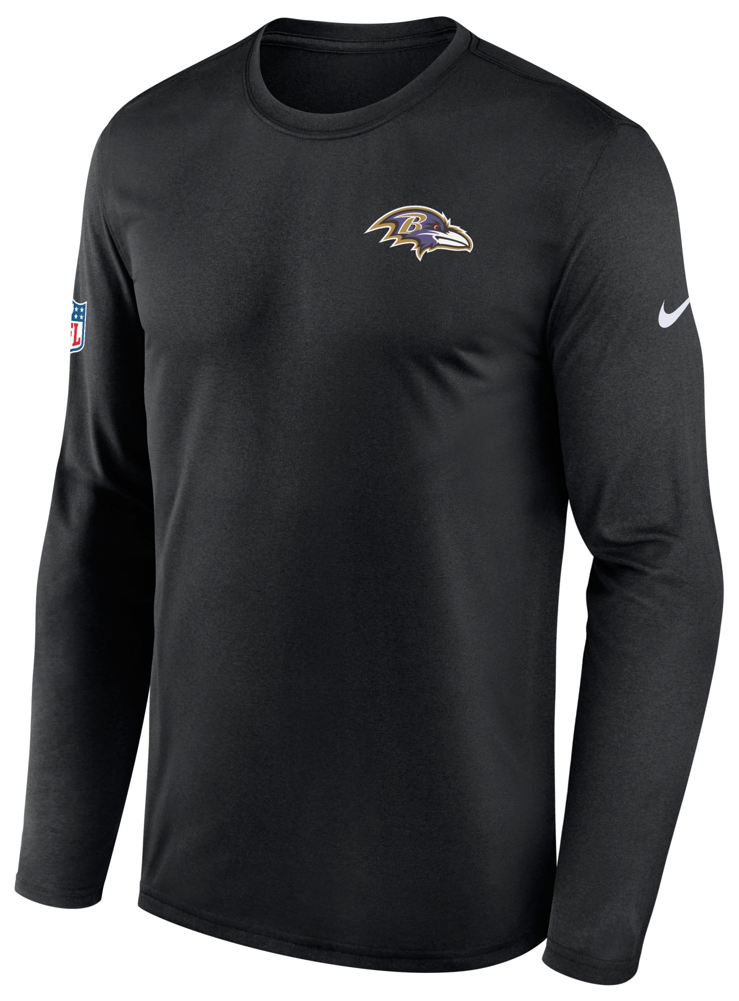 Nike Men's Baltimore Ravens Black Small Logo Legend Long Sleeve Shirt