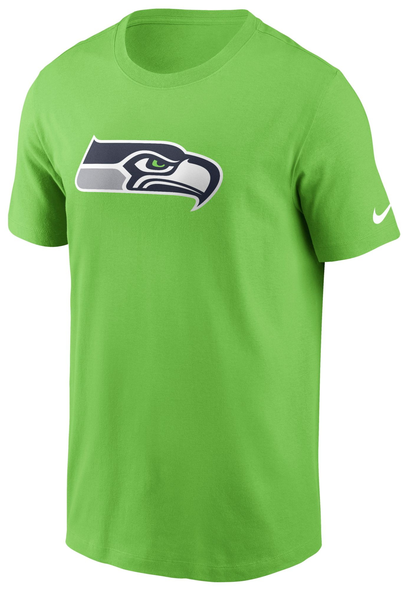 Nike Men's Seattle Seahawks Action Green Logo Essential T-Shirt