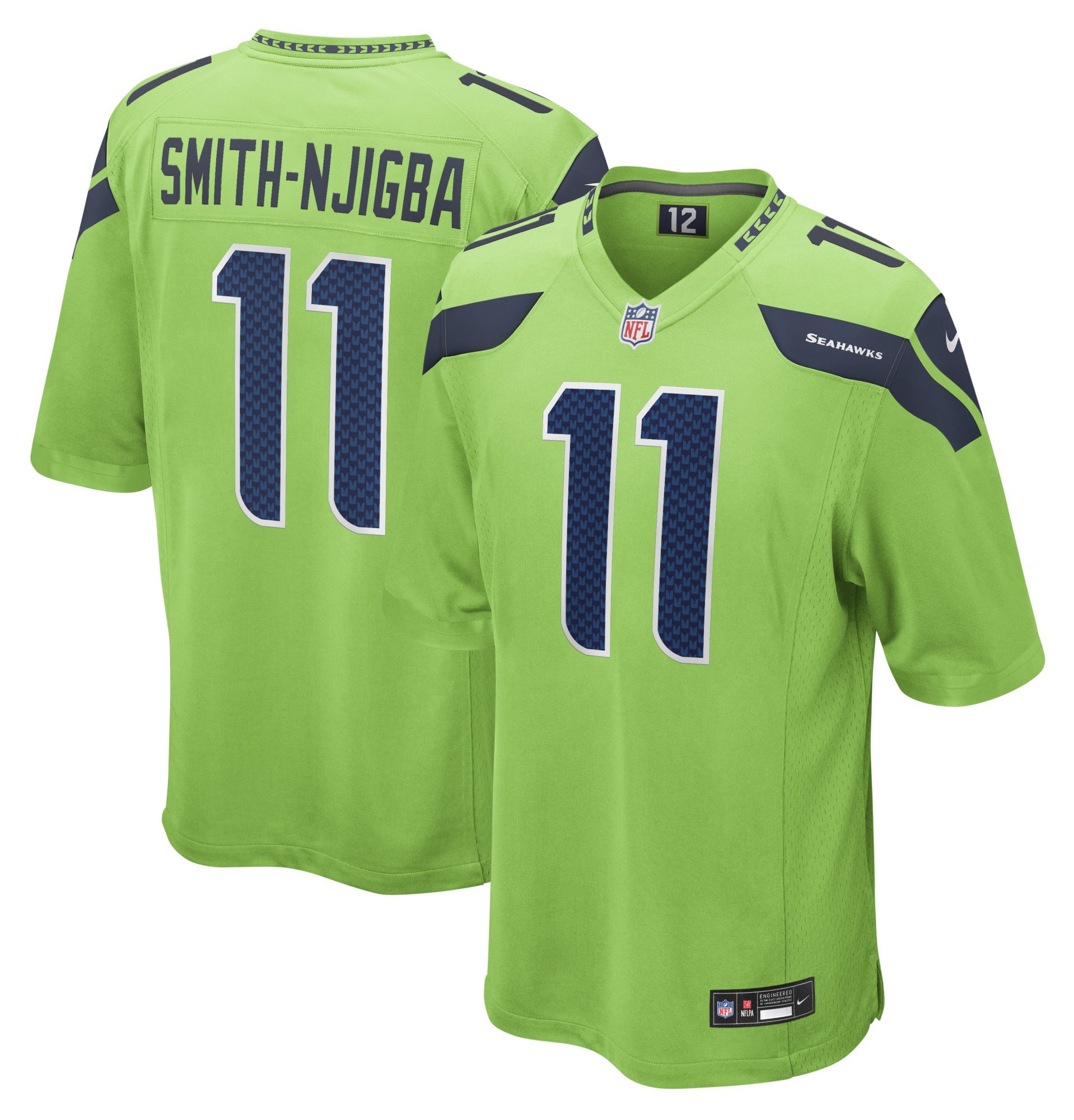Nike Men's Seattle Seahawks Jaxon Smith-Njigba #11 Green Alternate 2 Game Jersey