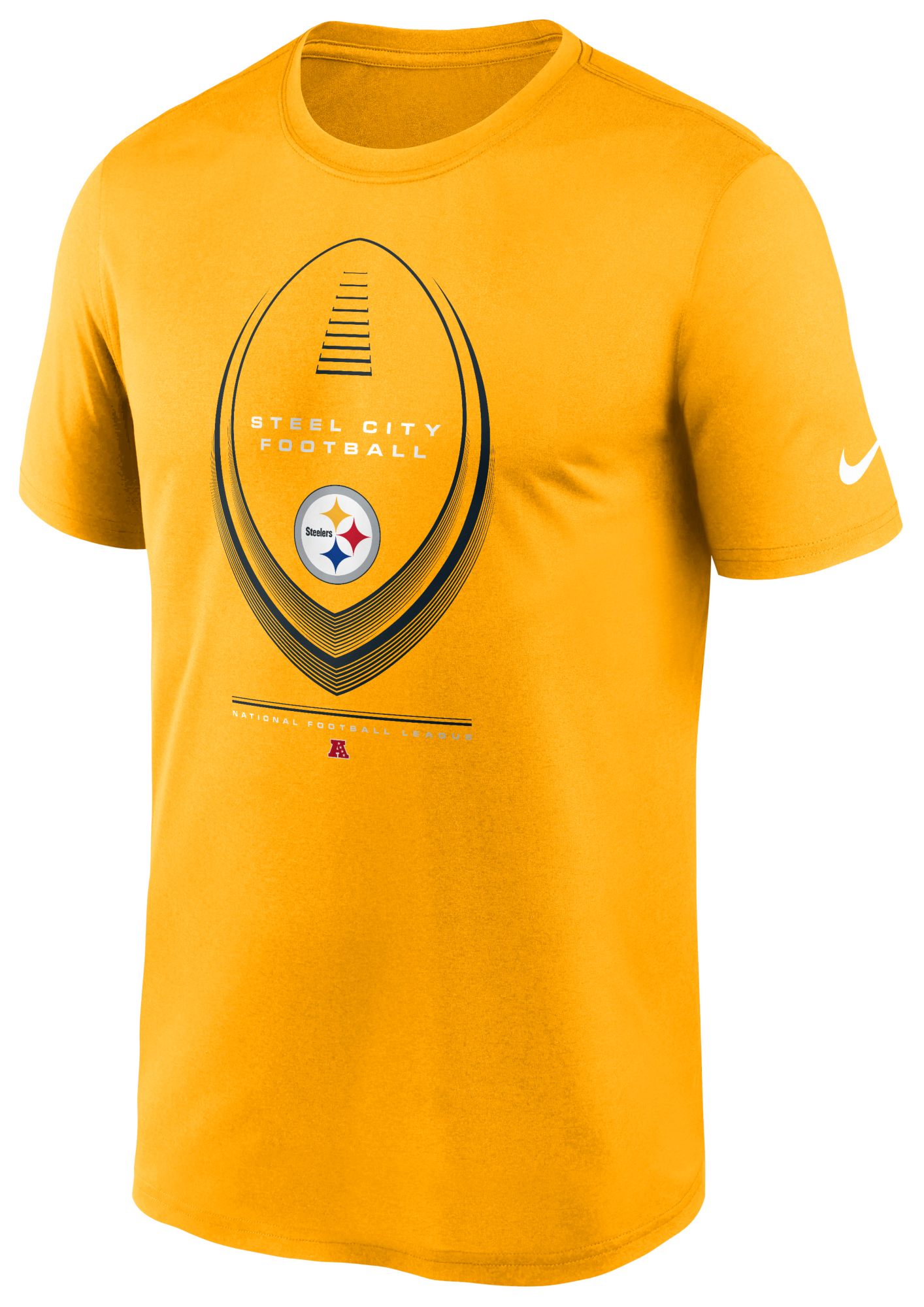Nike Men's Pittsburgh Steelers University Gold Icon Legend T-Shirt