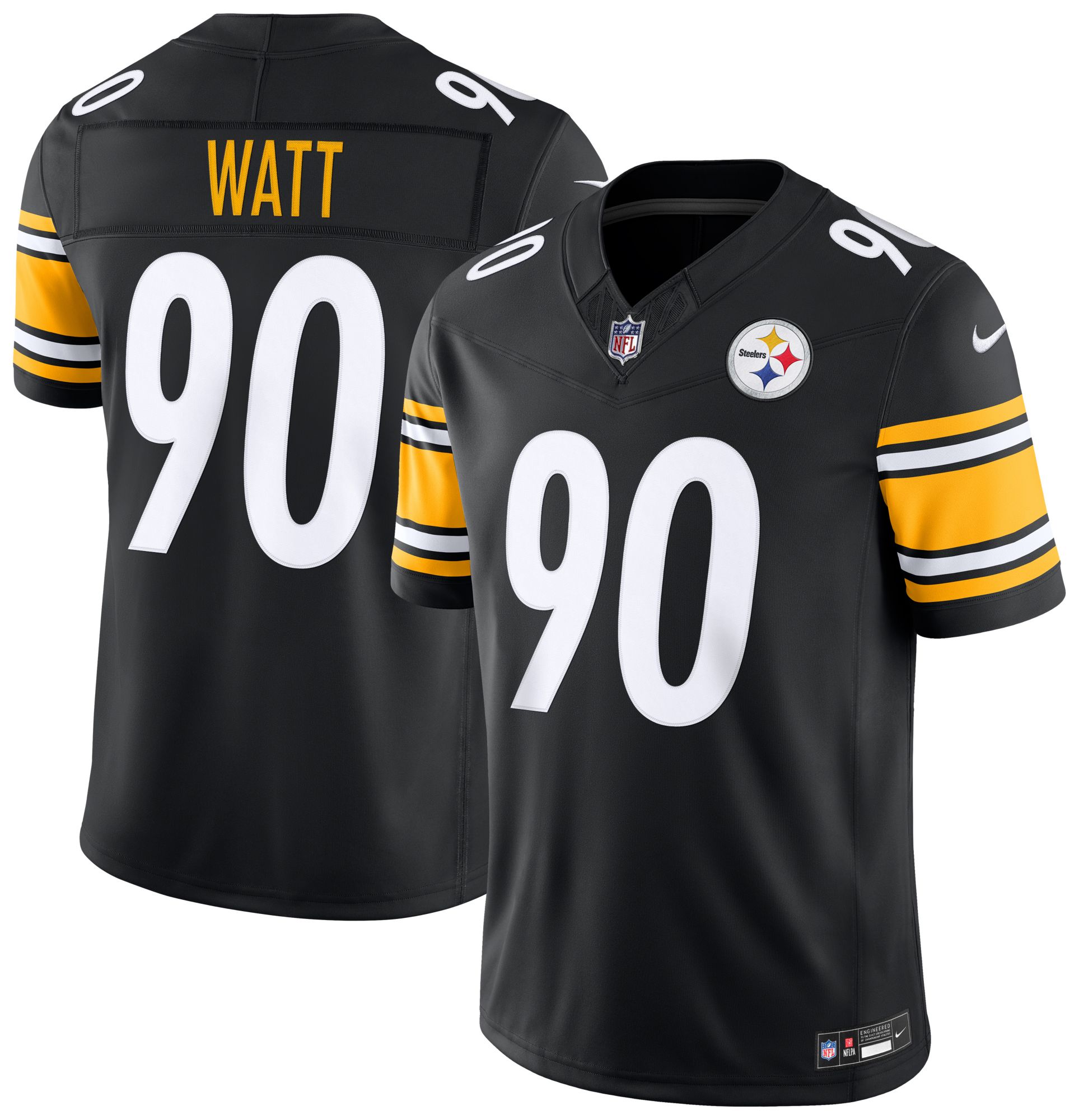 Nike Men's Pittsburgh Steelers Black TJ Watt #90 Limited Jersey