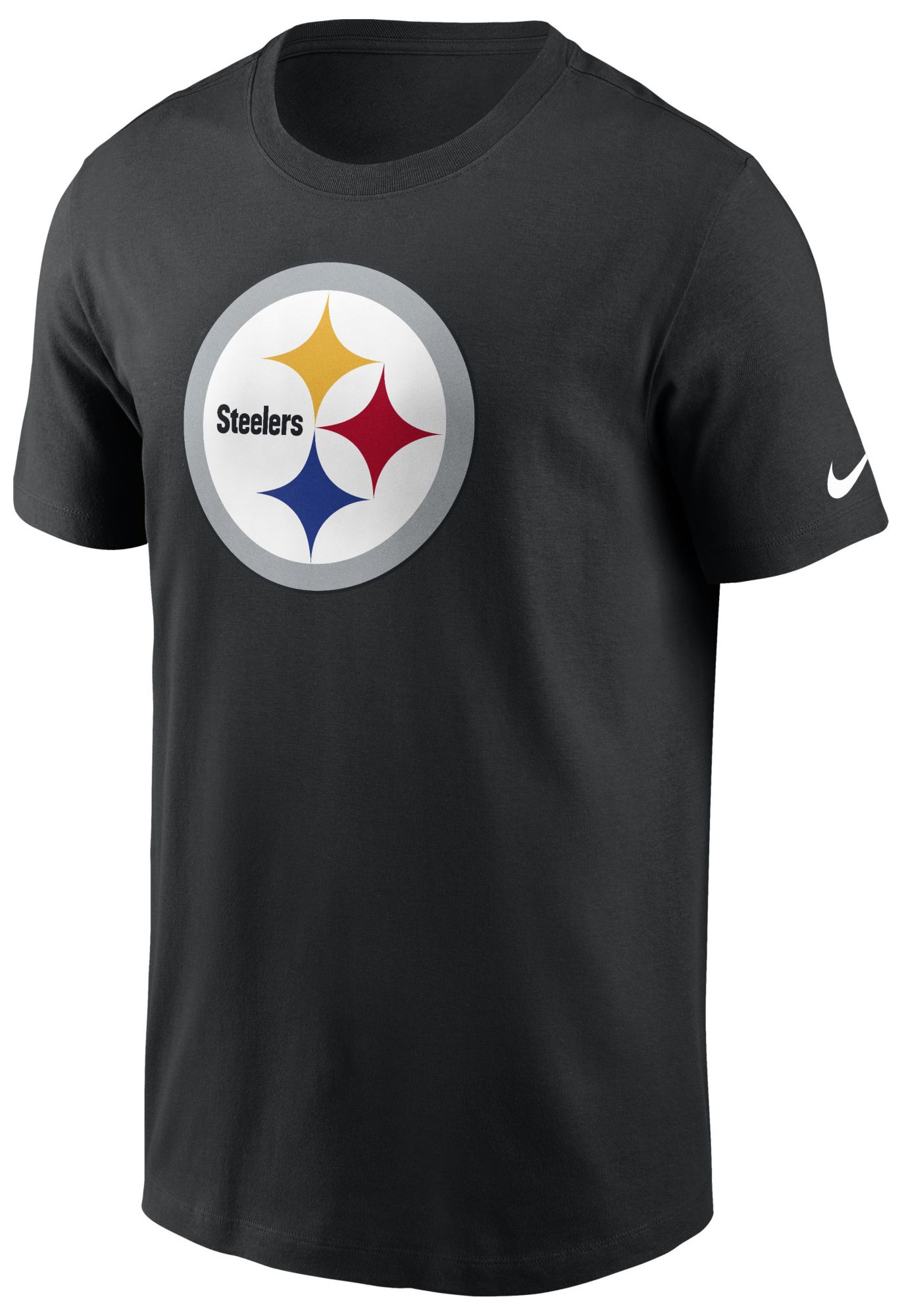 Nike Men's Pittsburgh Steelers Black Essential Logo T-Shirt