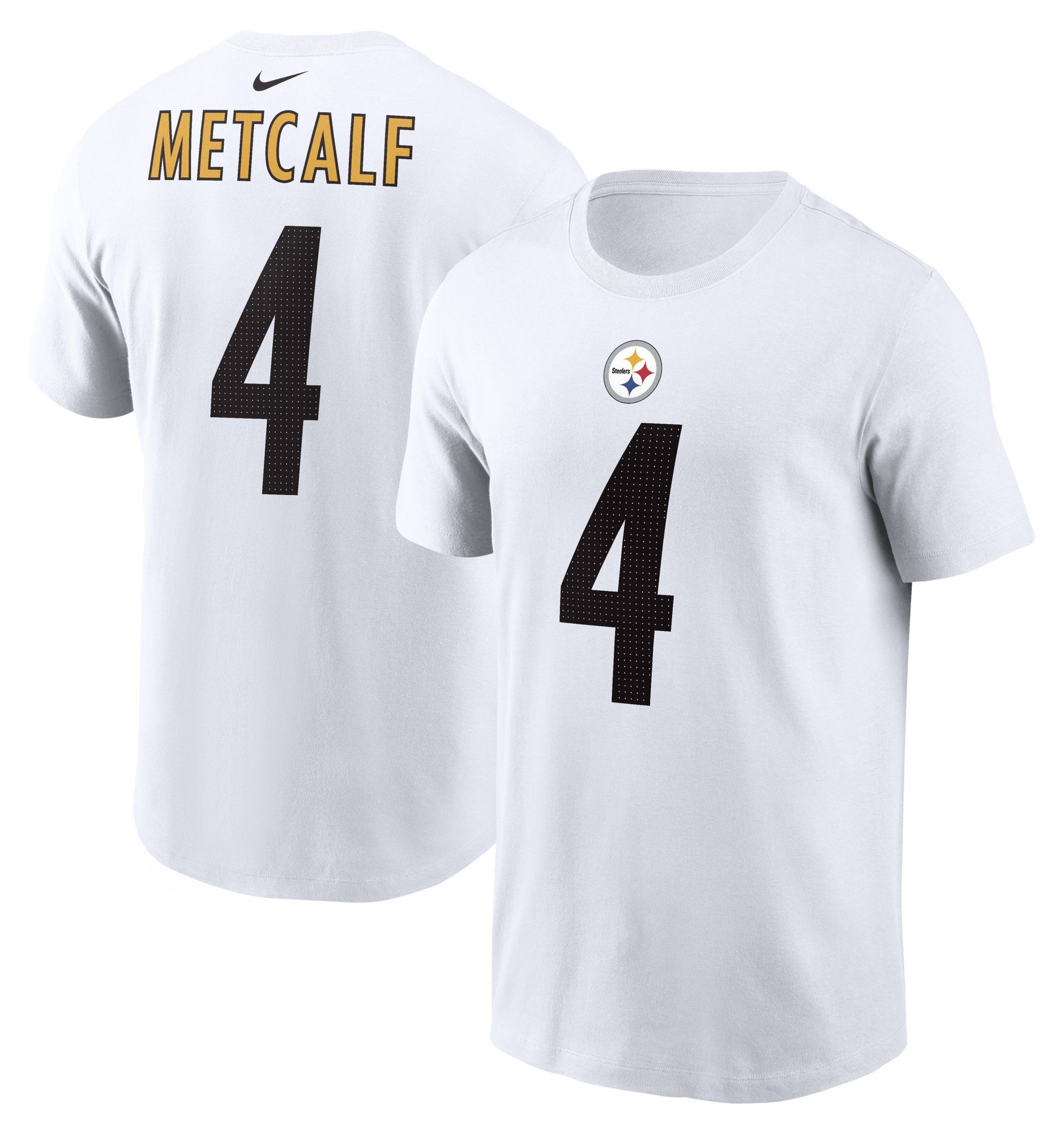 Nike Men's Pittsburgh Steelers White D.K. Metcalf #4 T-Shirt