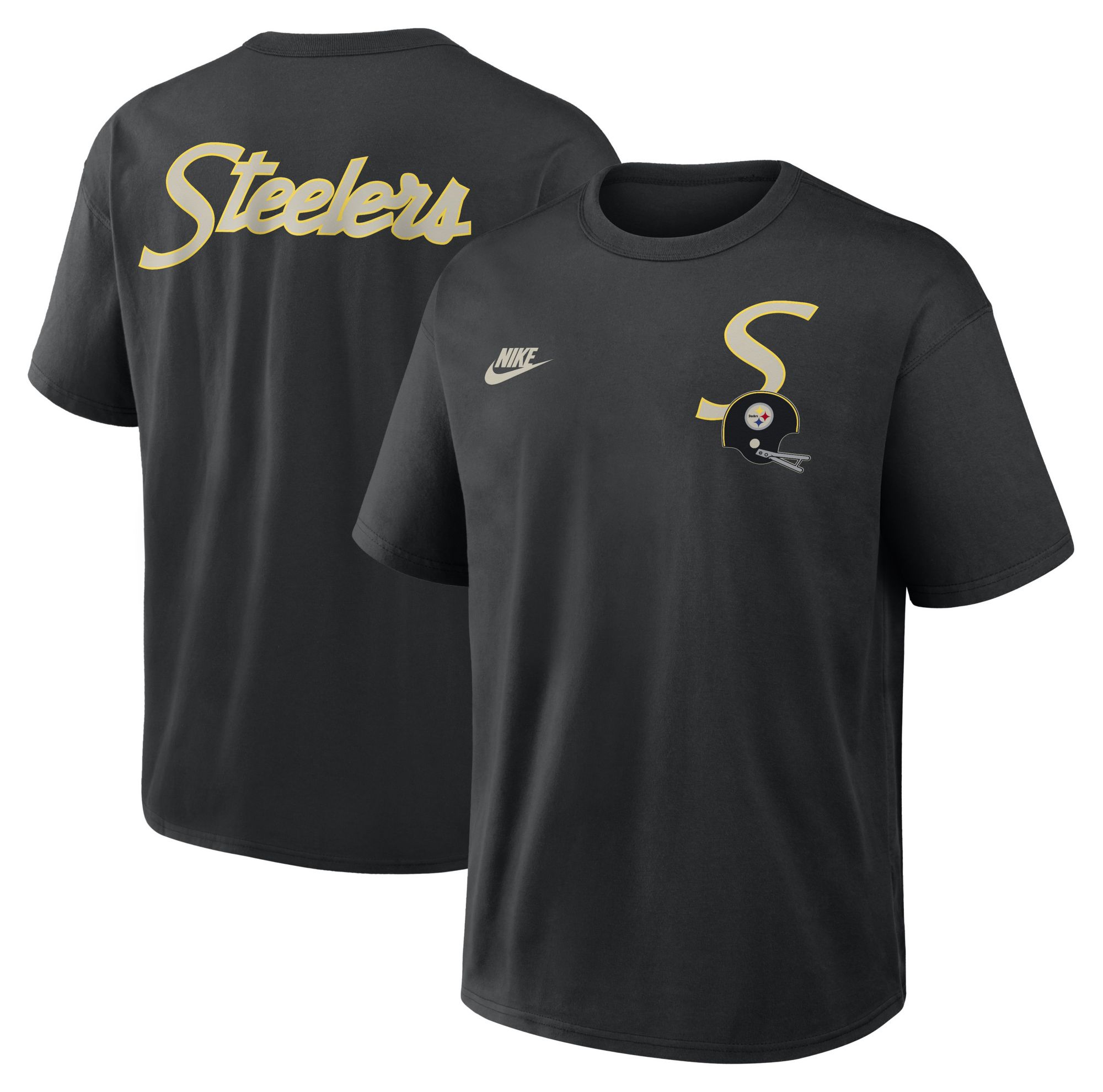 Nike Men's Pittsburgh Steelers Black Rewind Max90 T-Shirt