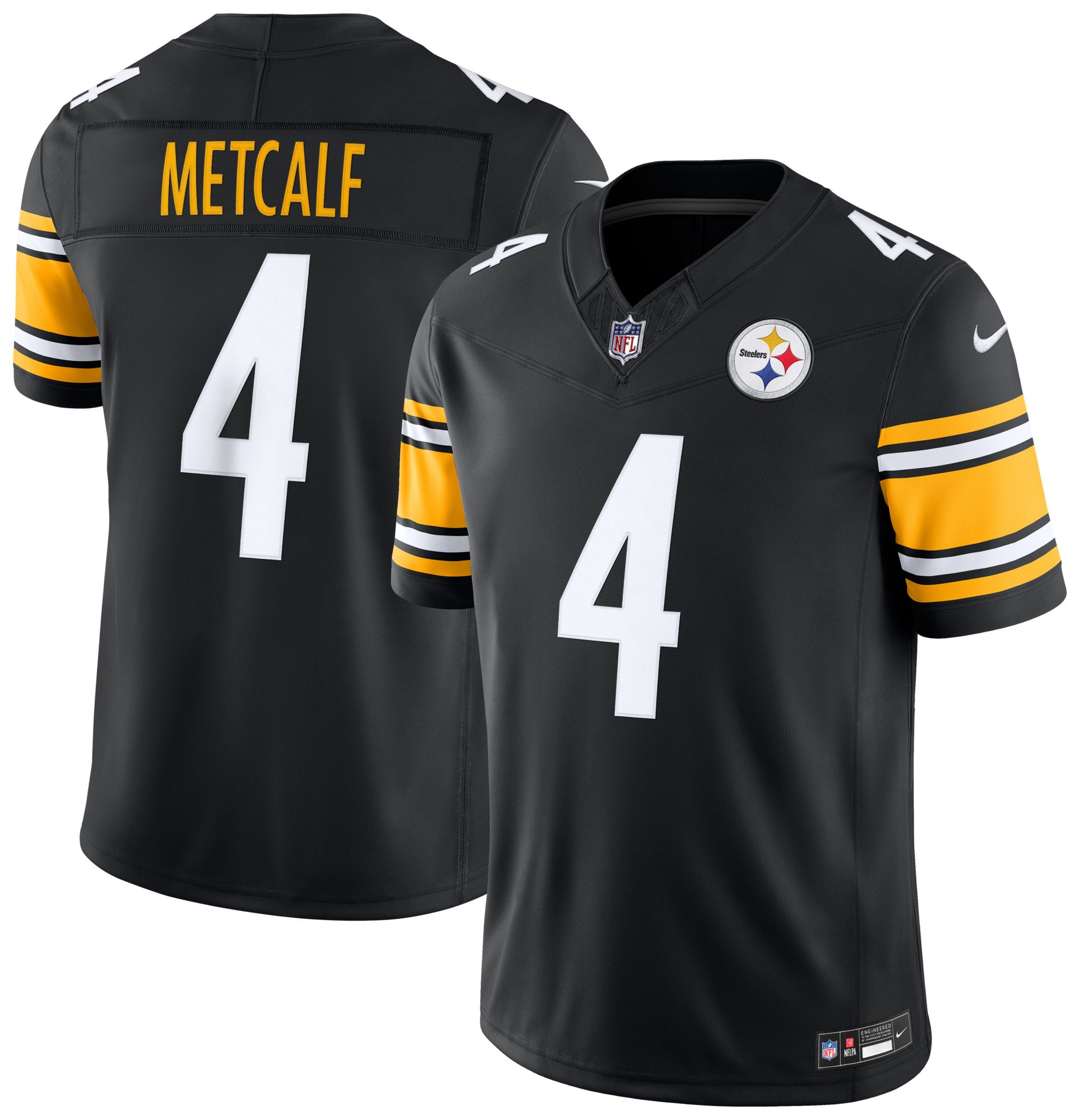 Nike Men's Pittsburgh Steelers Black D.K. Metcalf #4 Limited Jersey