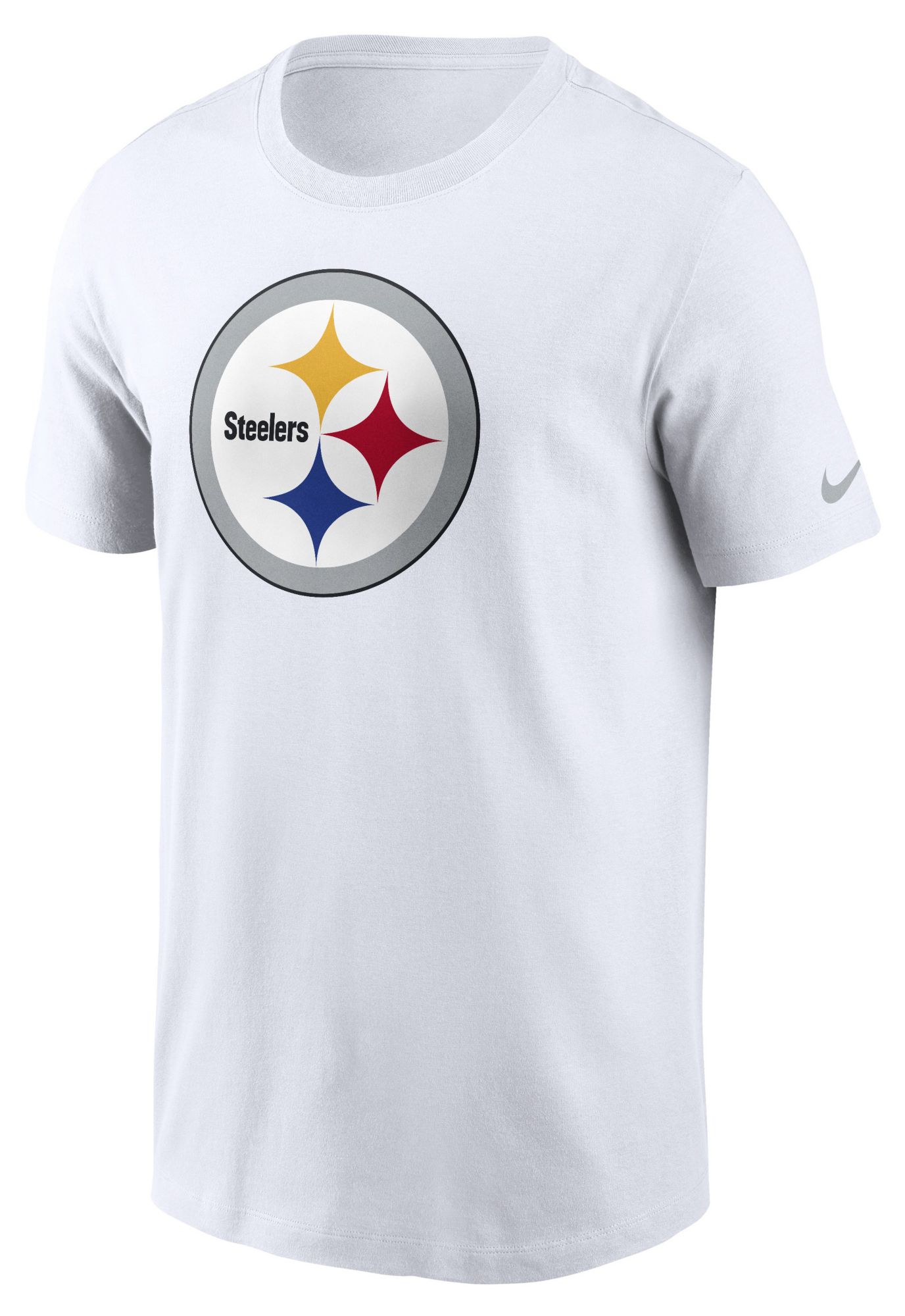 Nike Men's Pittsburgh Steelers White Essential Logo T-Shirt