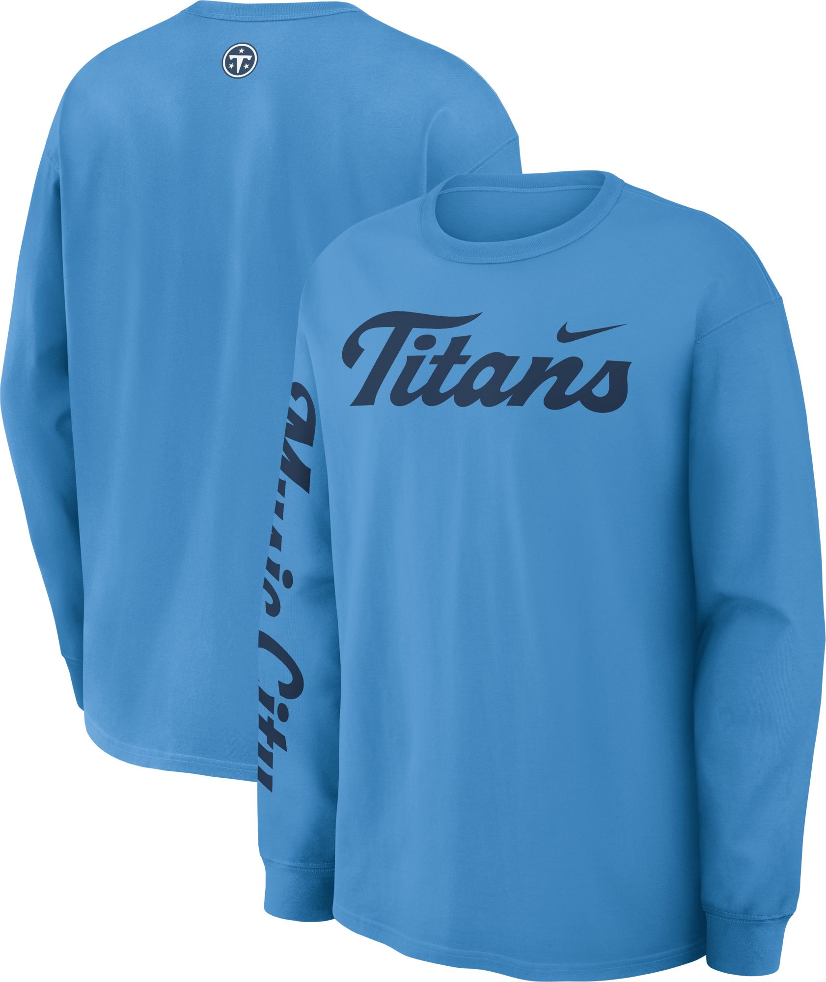 Nike Men's Tennessee Titans NFL Rivalries Max90 Long Sleeve Shirt