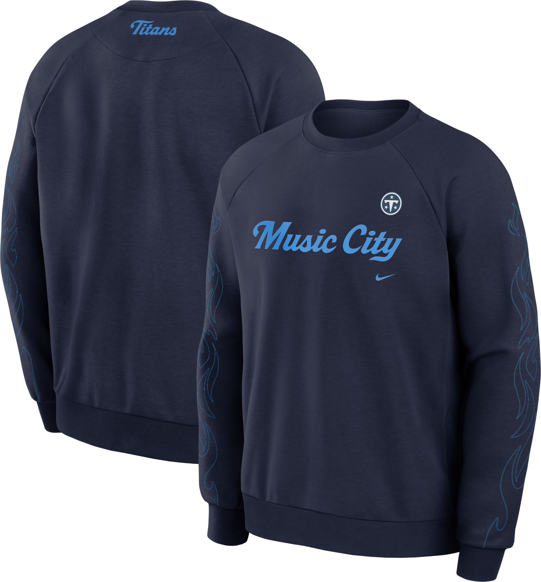 Nike Men's Tennessee Titans NFL Rivalries Primary Crewneck Sweatshirt