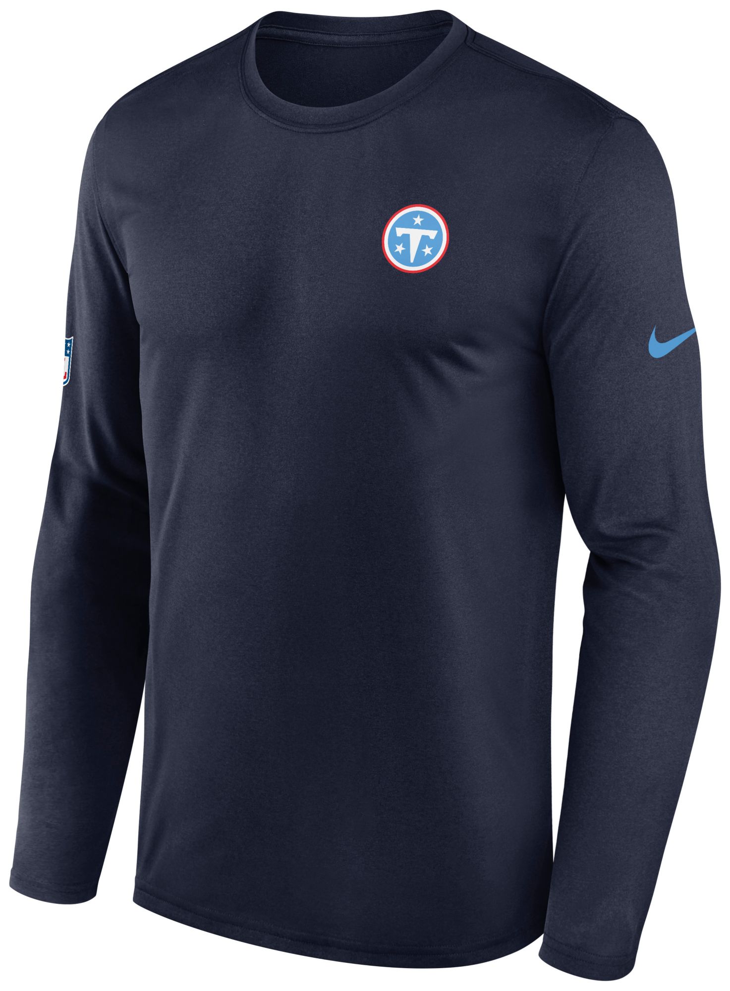 Nike Men's Tennessee Titans Navy Small Logo Legend Long Sleeve Shirt