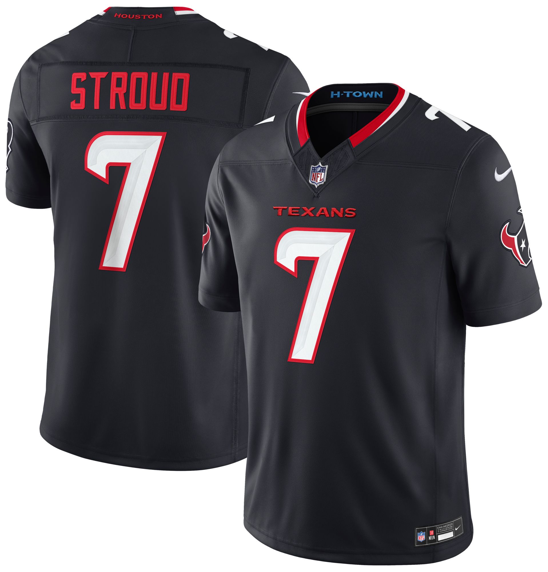 Nike Men's Houston Texans Blue C.J. Stroud #7 Limited Jersey