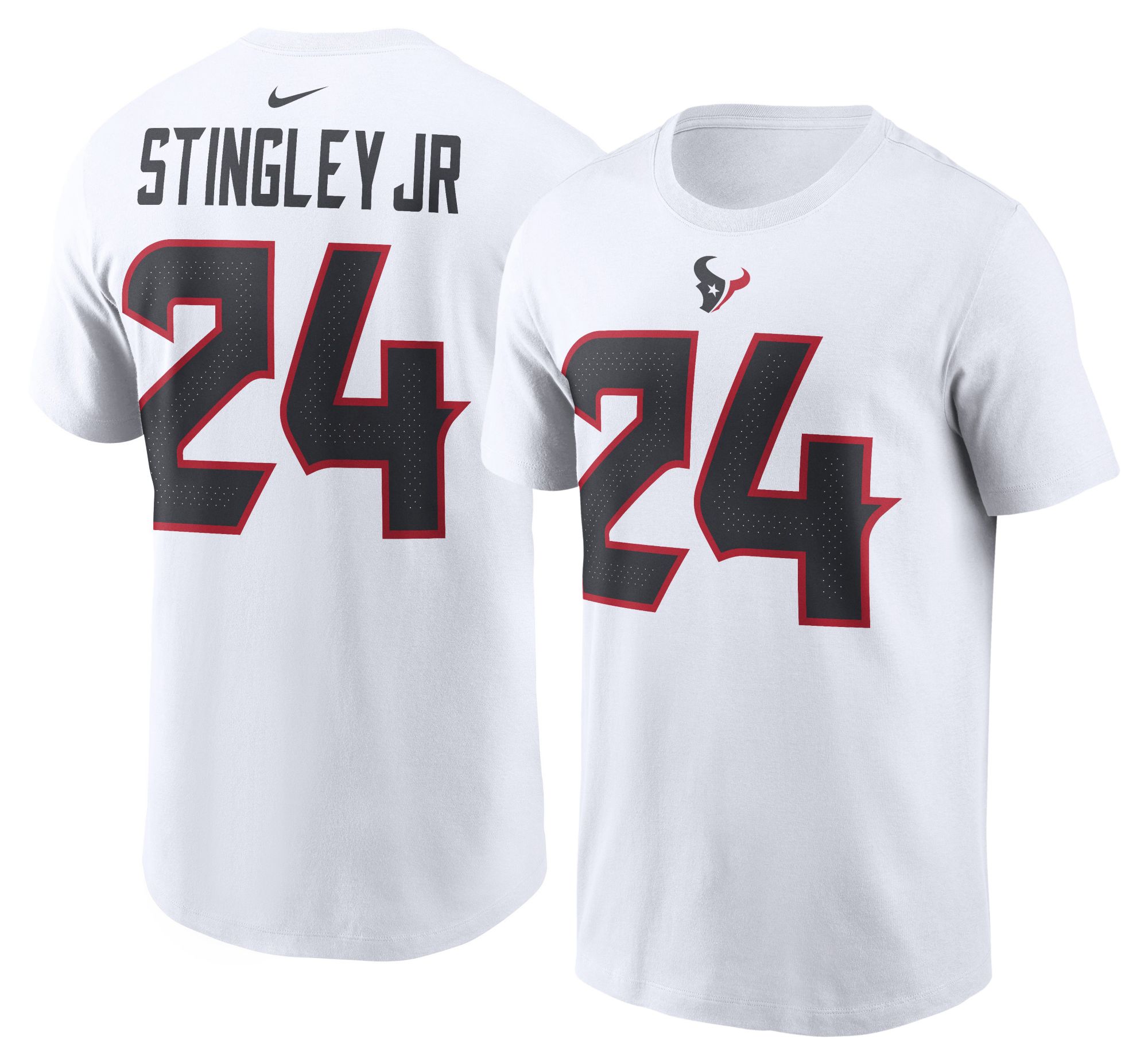 Nike Men's Houston Texans White Derek Stingley Jr. #24 T-Shirt