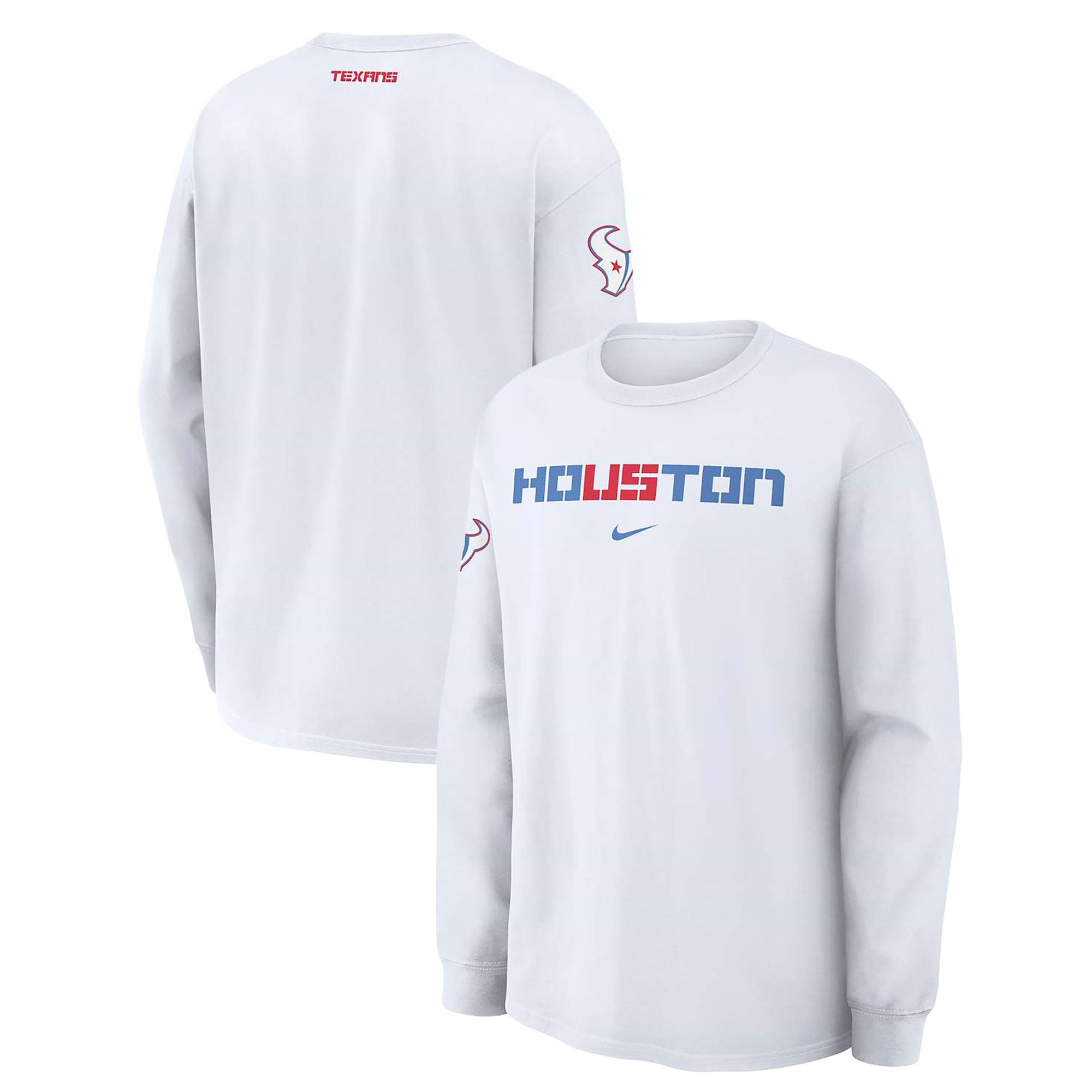 Nike Men's Houston Texans NFL Rivalries Max90 Long Sleeve Shirt