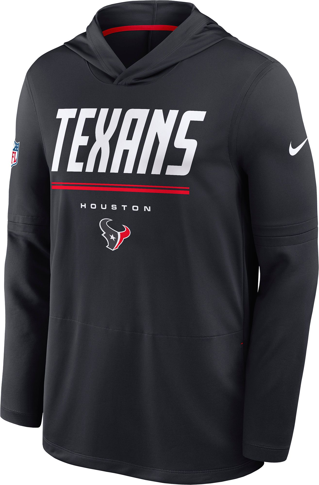 Nike Men's Houston Texans Blue Long Sleeve Hooded Top