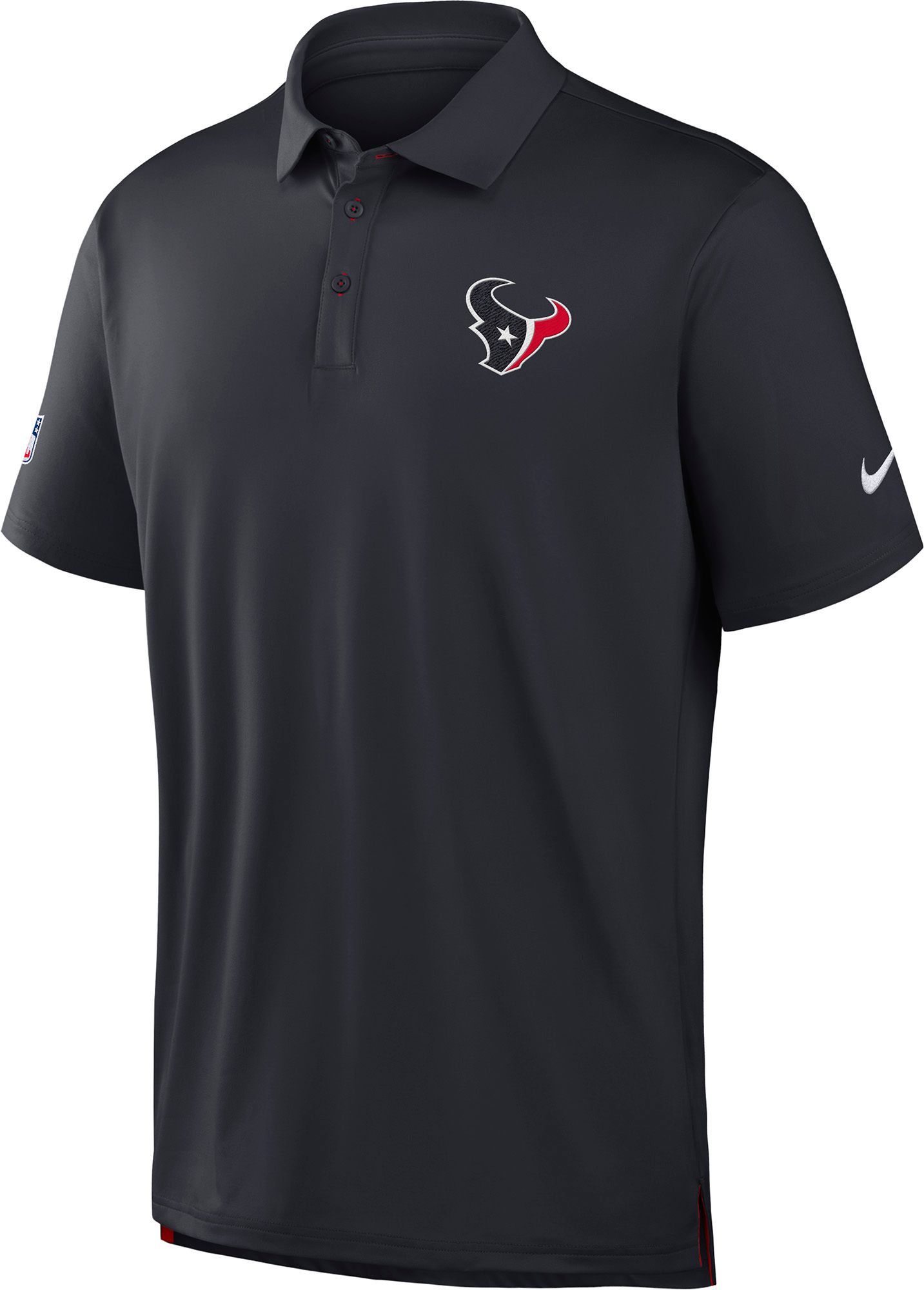 Nike Men's Houston Texans Pitch Blue Polo Sideline Tour Shirt
