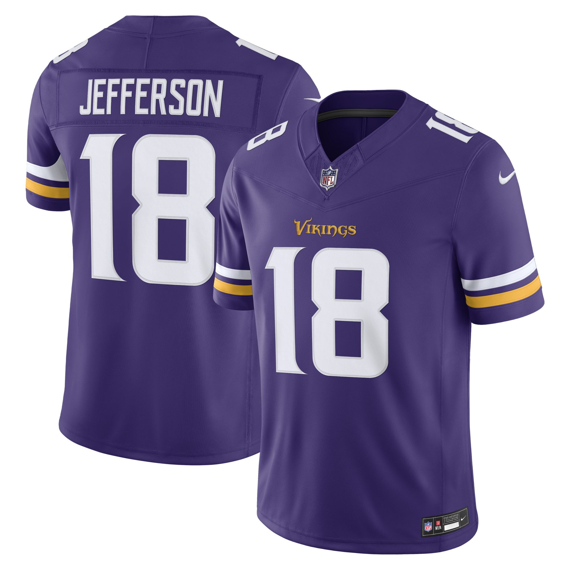 Nike Men's Minnesota Vikings Purple Justin Jefferson #18 Limited Jersey
