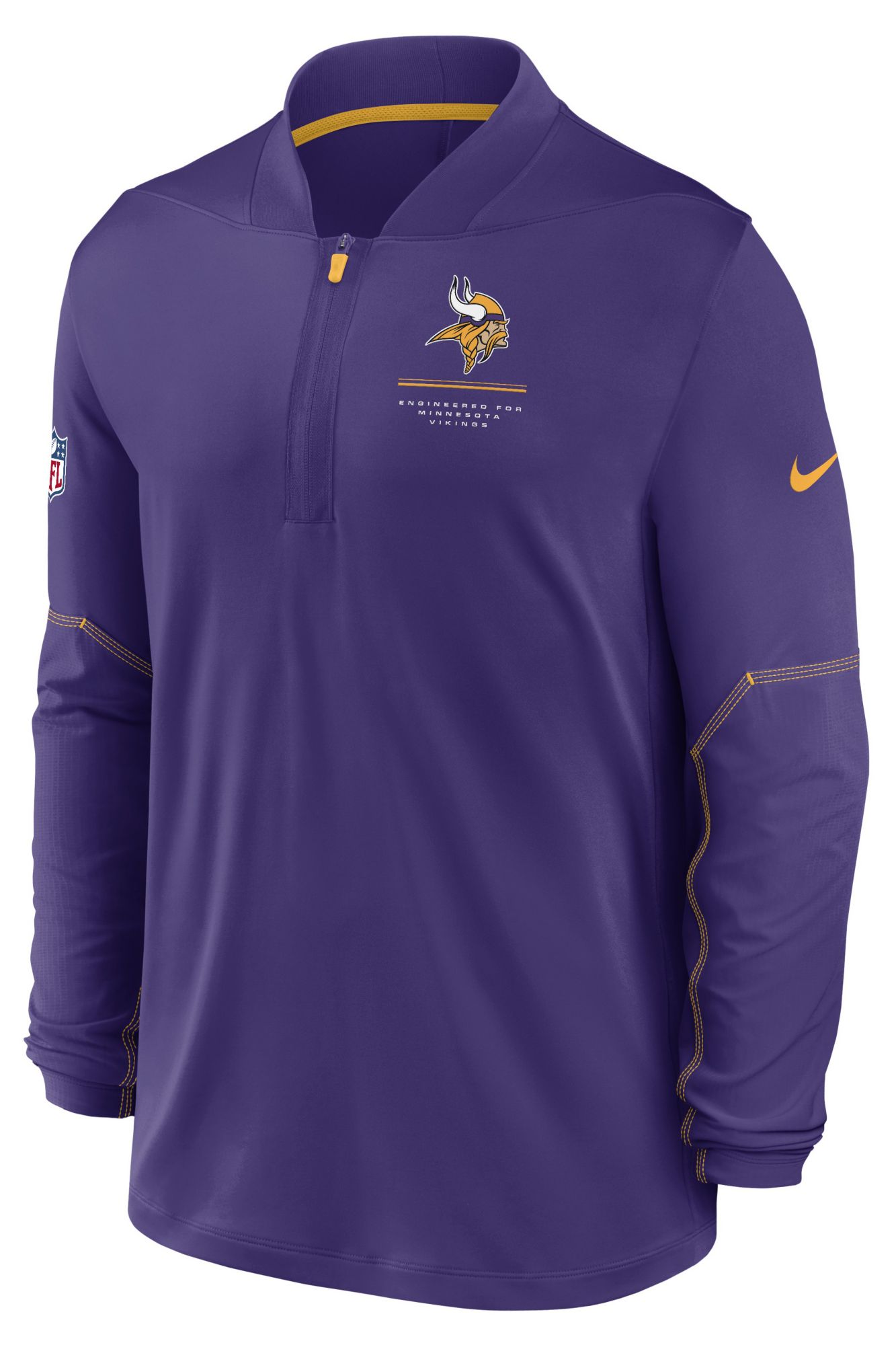 Nike Men's Minnesota Vikings Purple Midweight 1/2 Zip