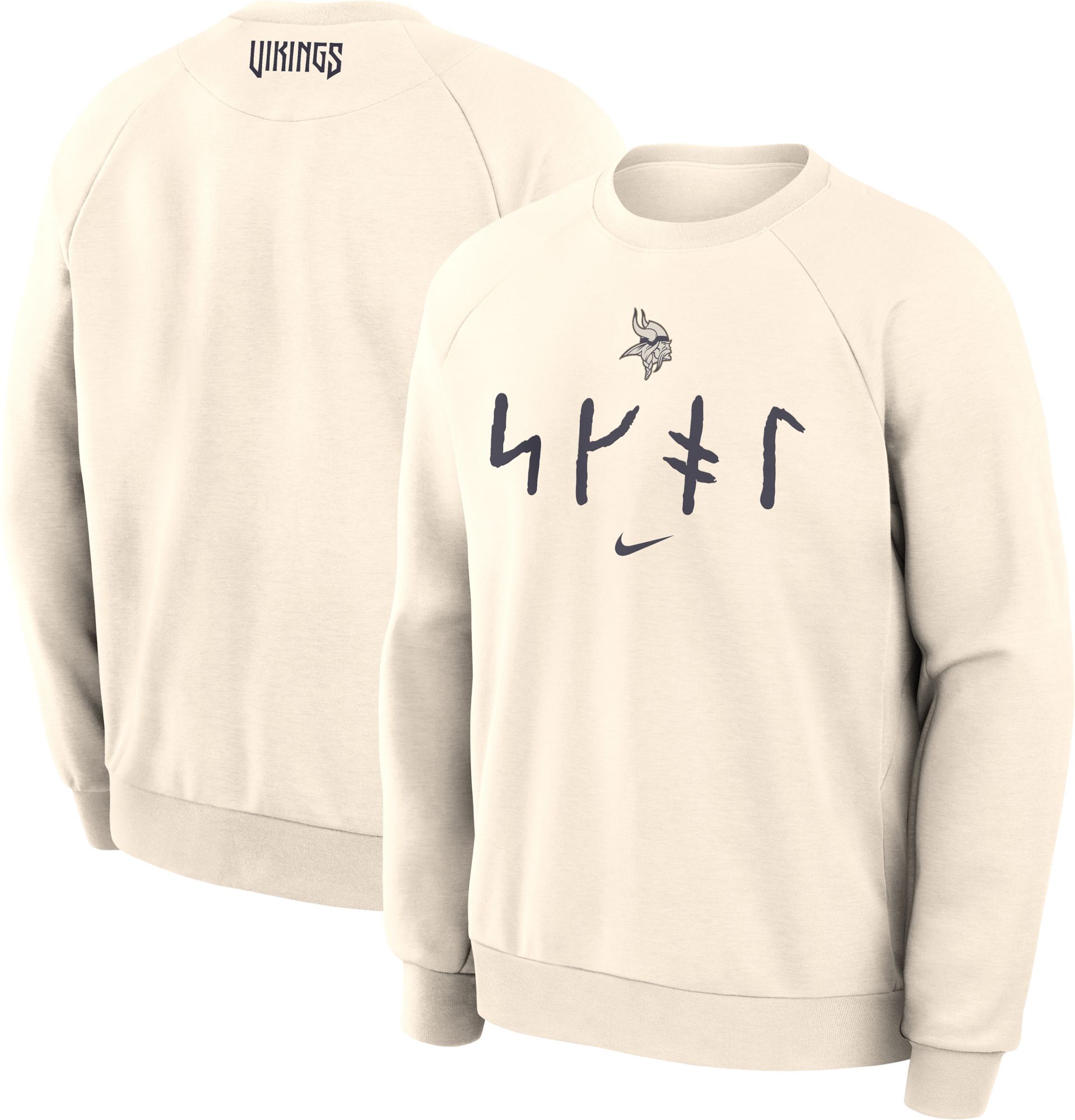 Nike Men's Minnesota Vikings NFL Rivalries Primary Crewneck Sweatshirt