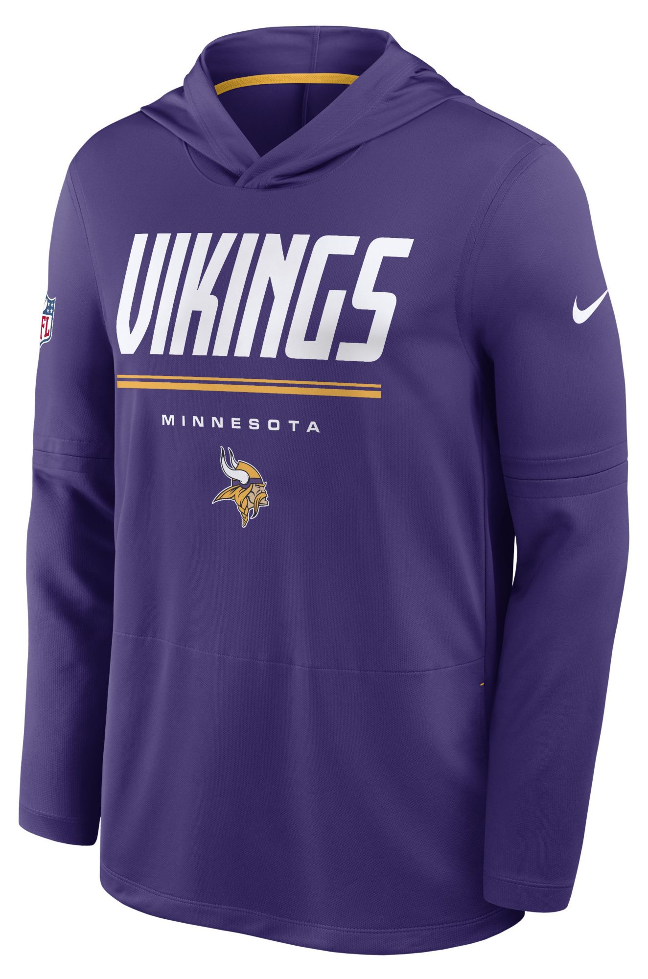 Nike Men's Minnesota Vikings Purple Long Sleeve Hooded Top