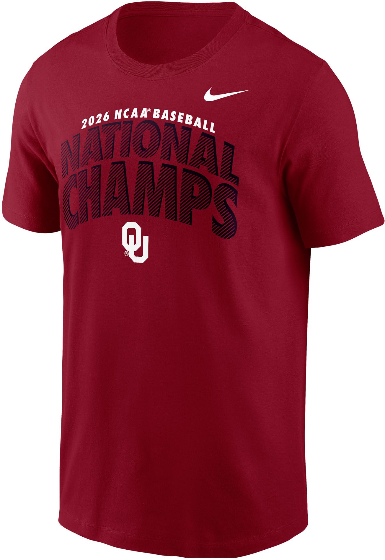 Nike Adult 2026 College World Series Baseball Champions Oklahoma Sooners T-Shirt