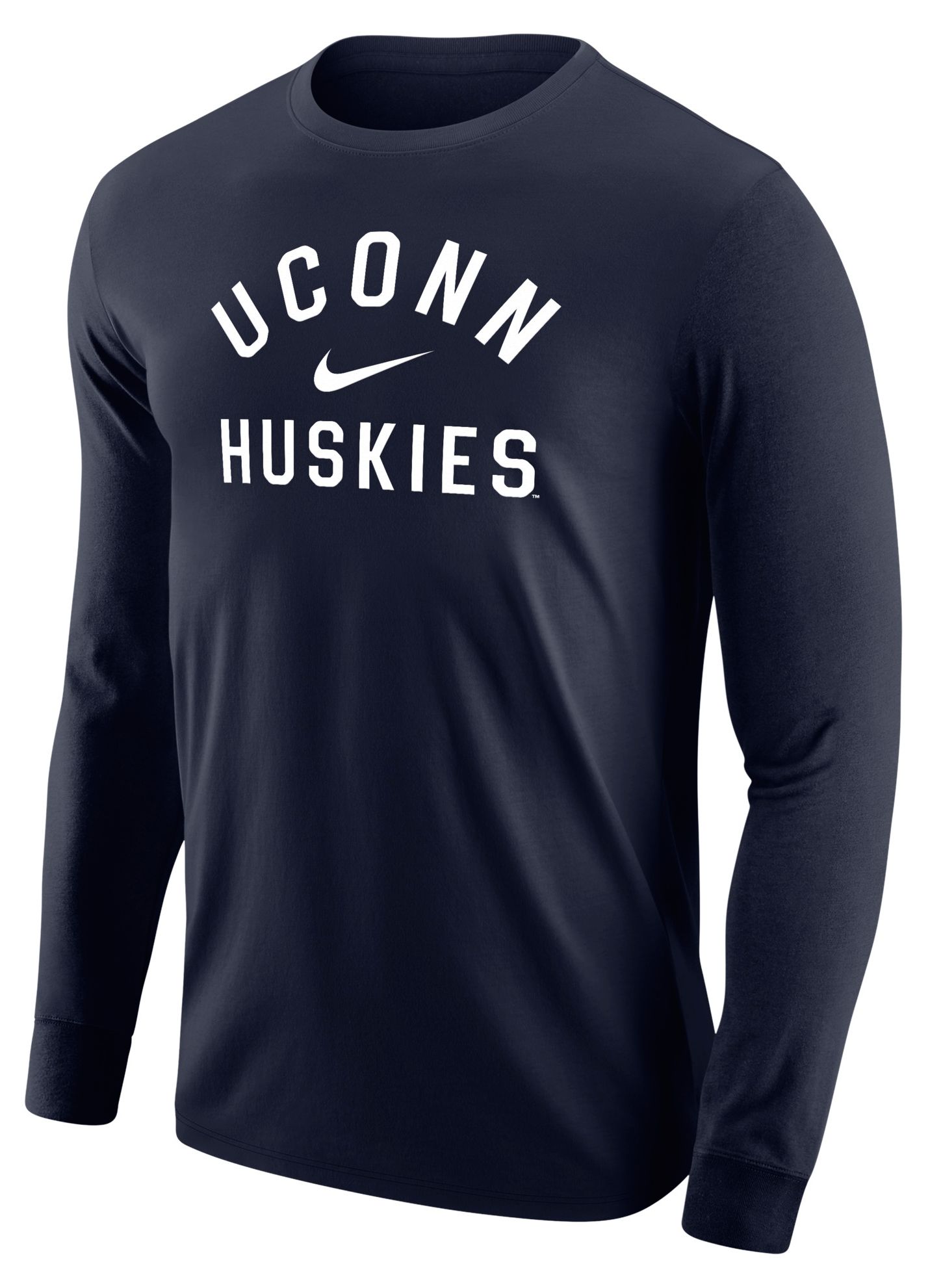 Nike Men's UConn Huskies Navy Long Sleeve Shirt