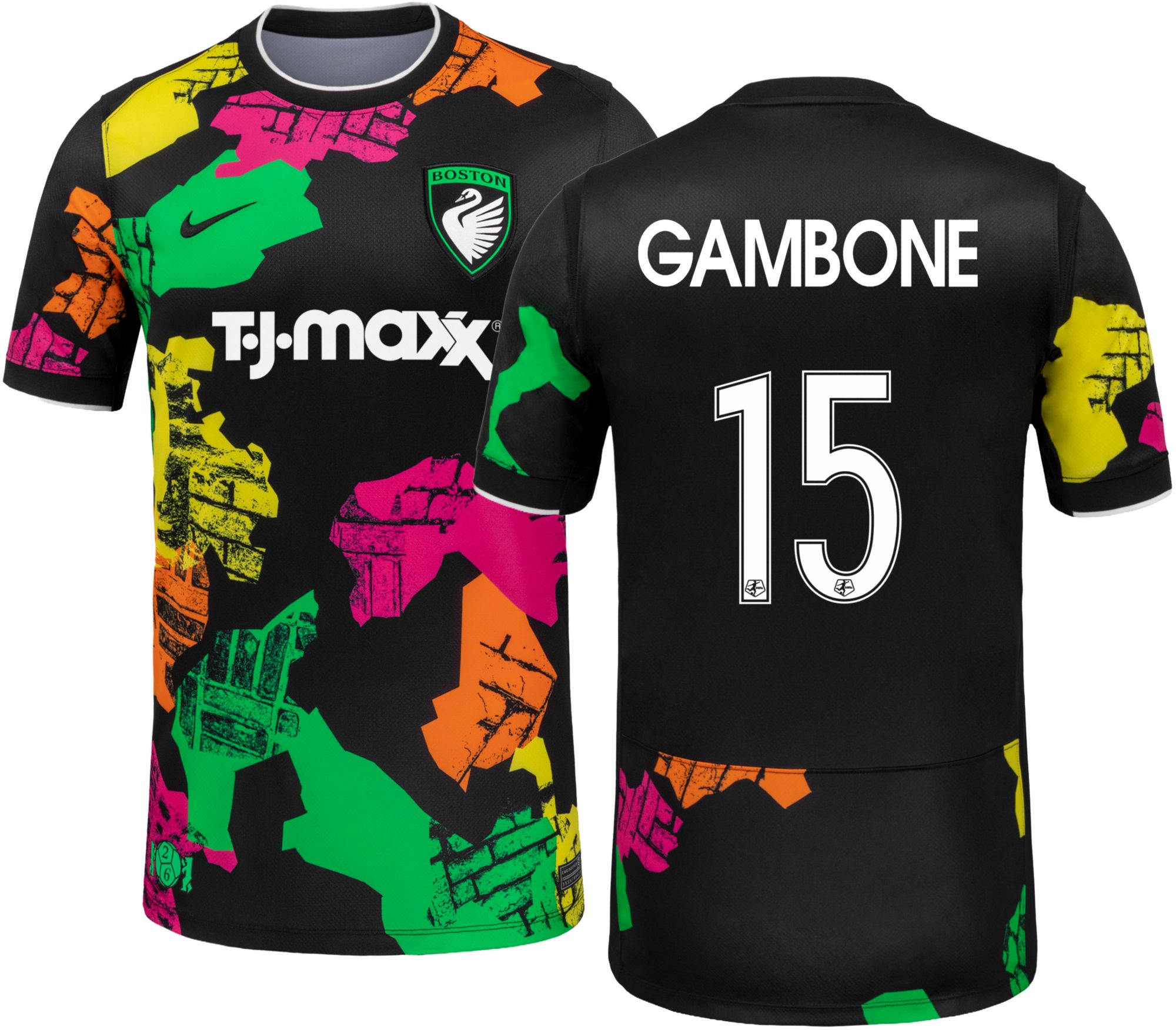 Nike Adult Boston Legacy FC Aleigh Gambone #15 2026 Away Replica Jersey