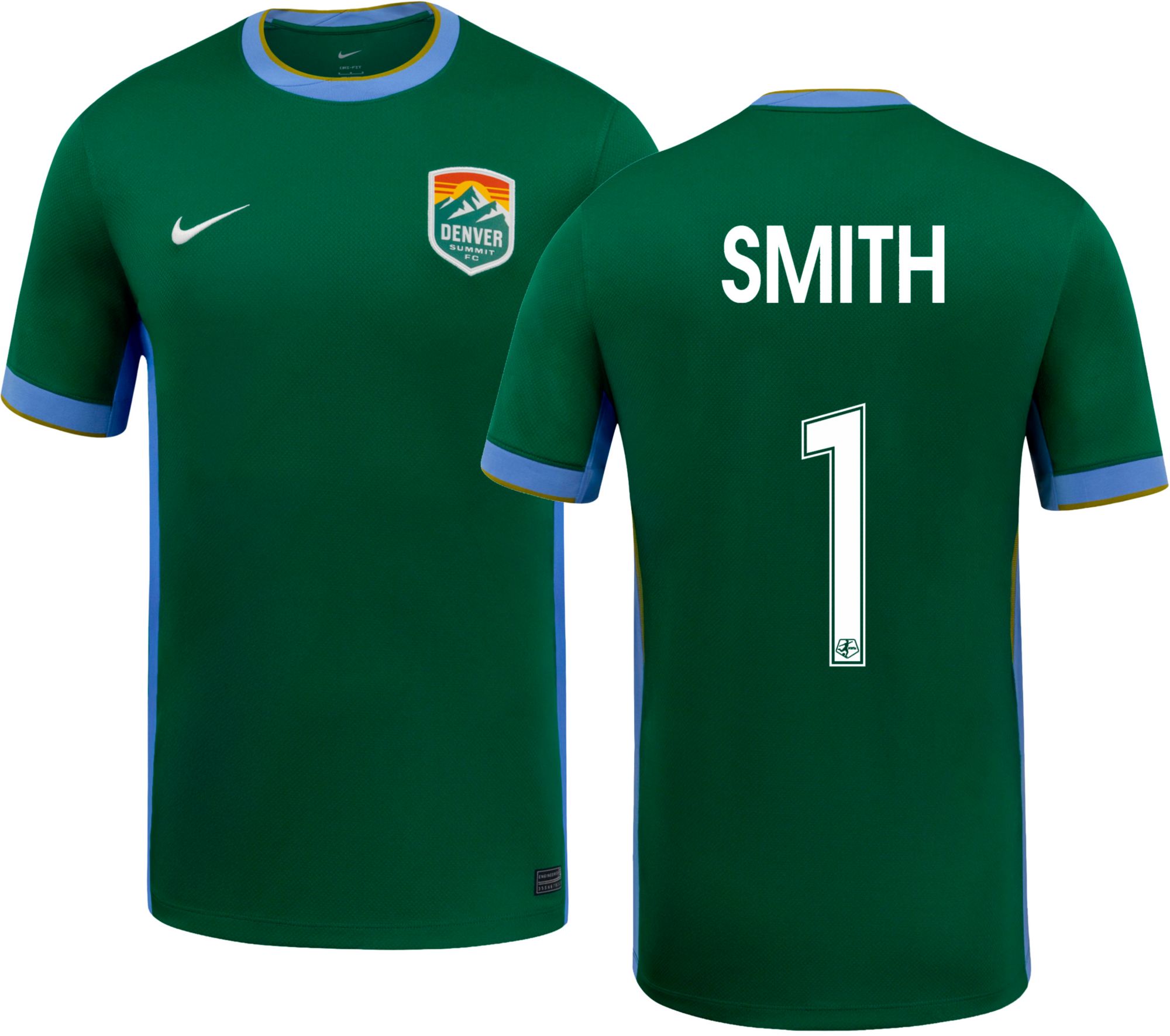 Nike Adult Denver Summit FC Abigail Smith #1 2026 Home Replica Jersey