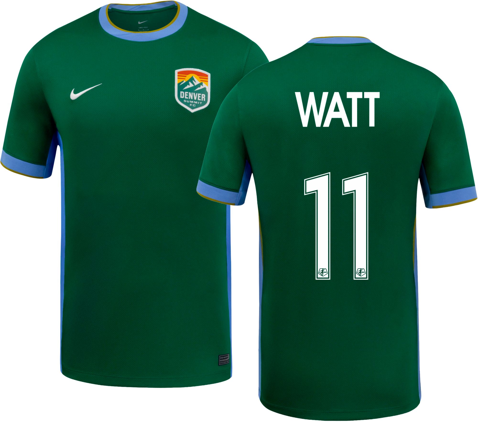 Nike Adult Denver Summit FC Ally Watt #11 2026 Home Replica Jersey