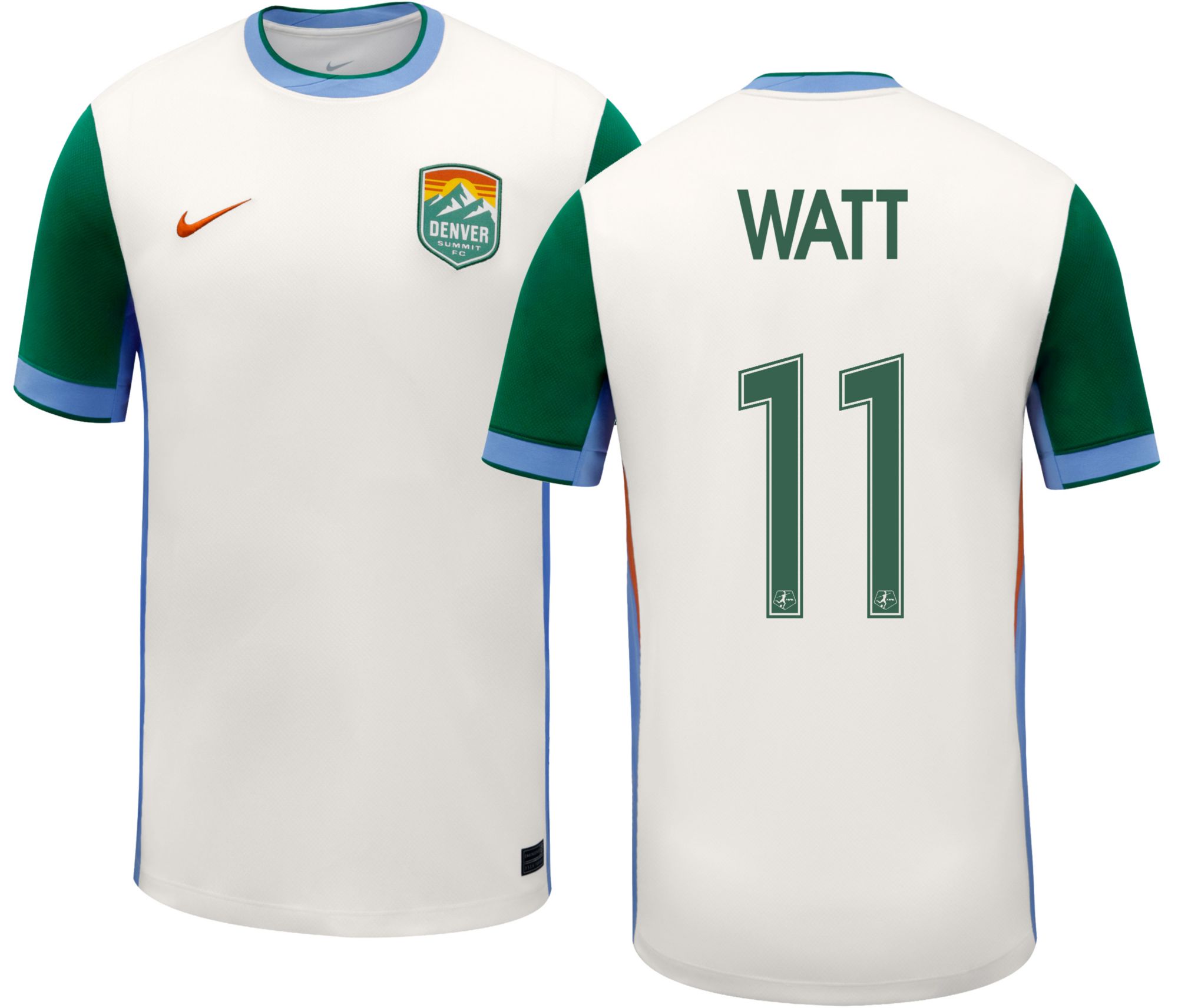 Nike Adult Denver Summit FC Ally Watt #11 2026 Away Replica Jersey