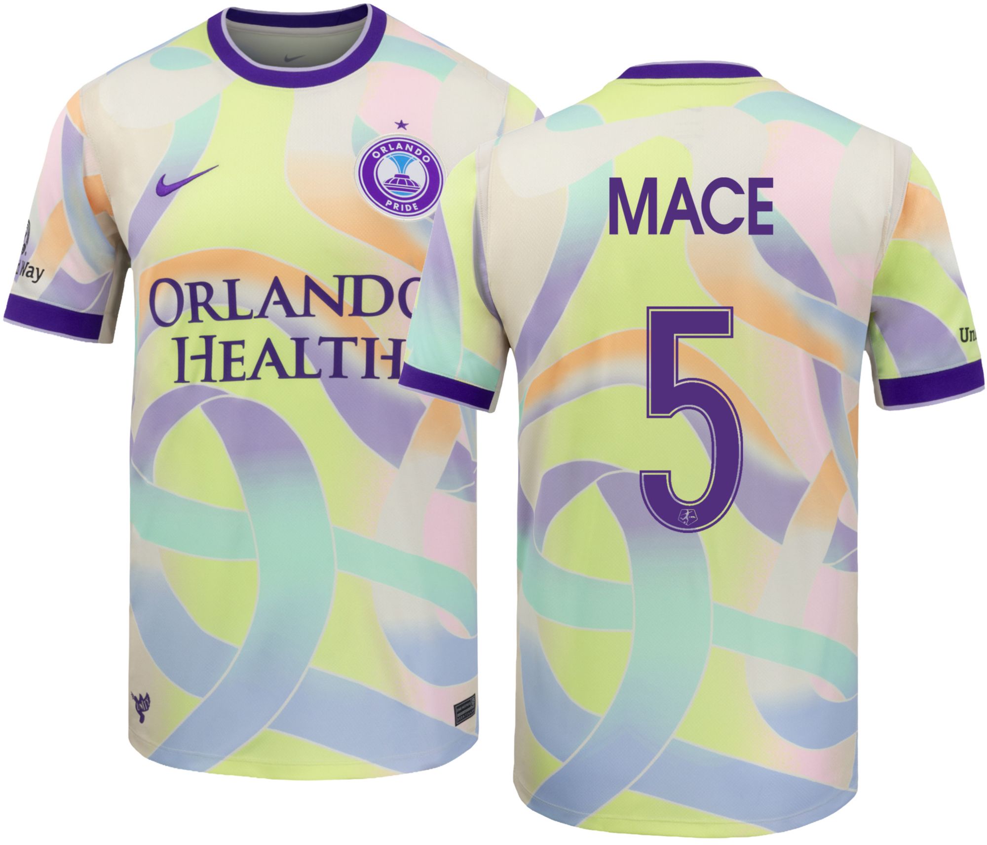 Nike Adult Orlando Pride Hailie Mace #5 2026 Away Replica Jersey