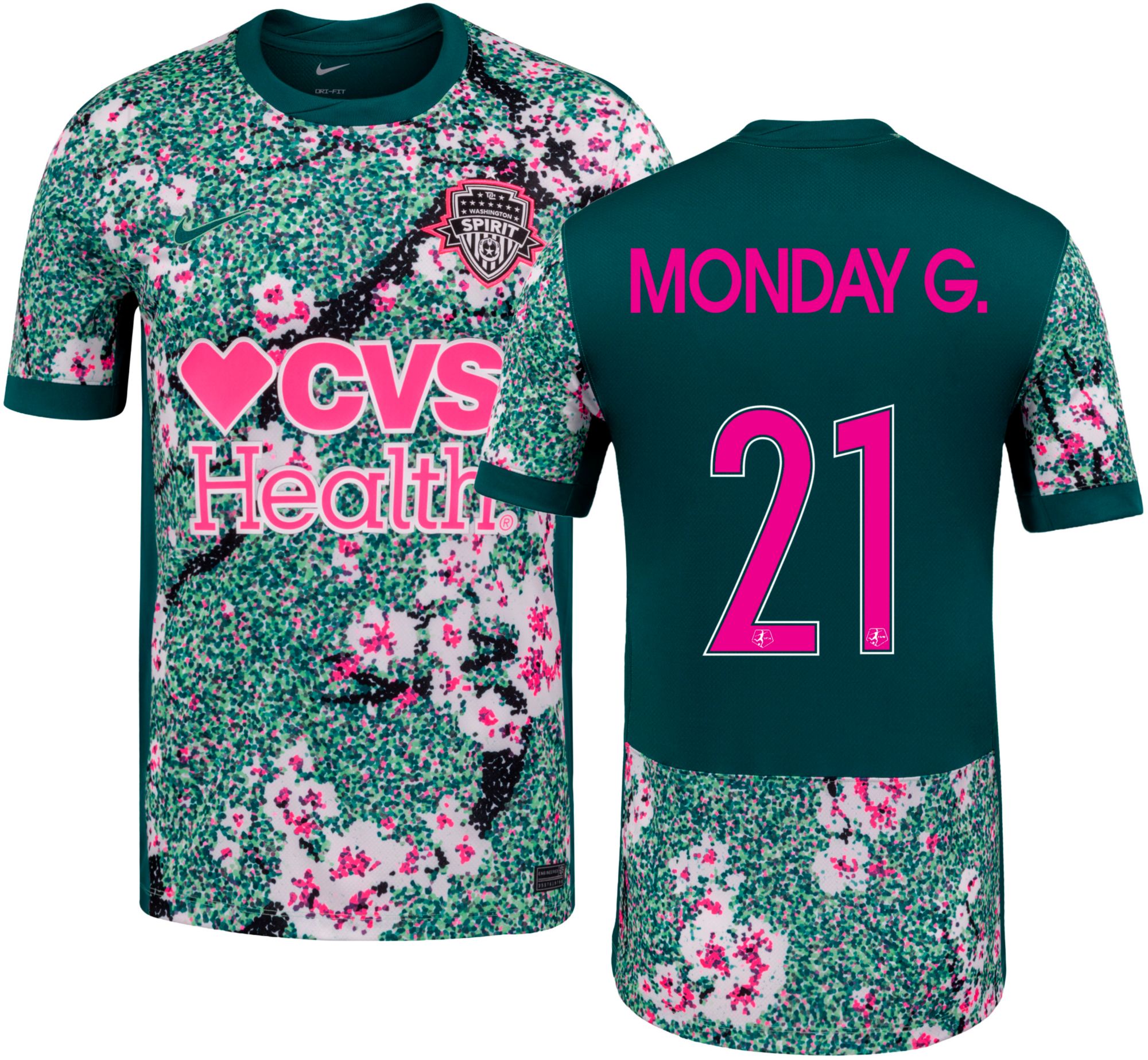 Nike Adult Washington Spirit Gift Monday #21 2026 Home Replica Jersey