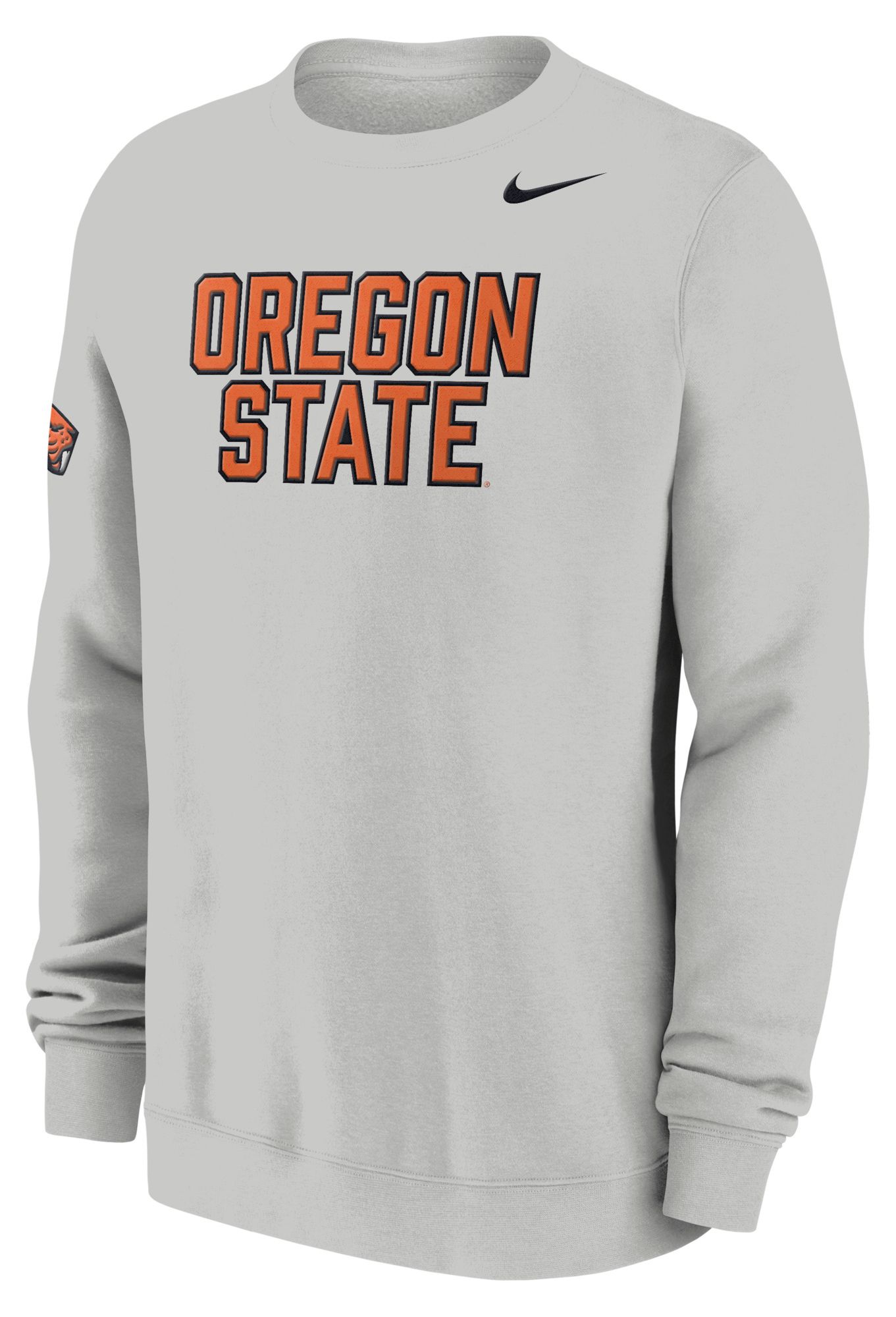 Nike Men's Oregon State Beavers Photon Dust Club Crewneck Sweatshirt